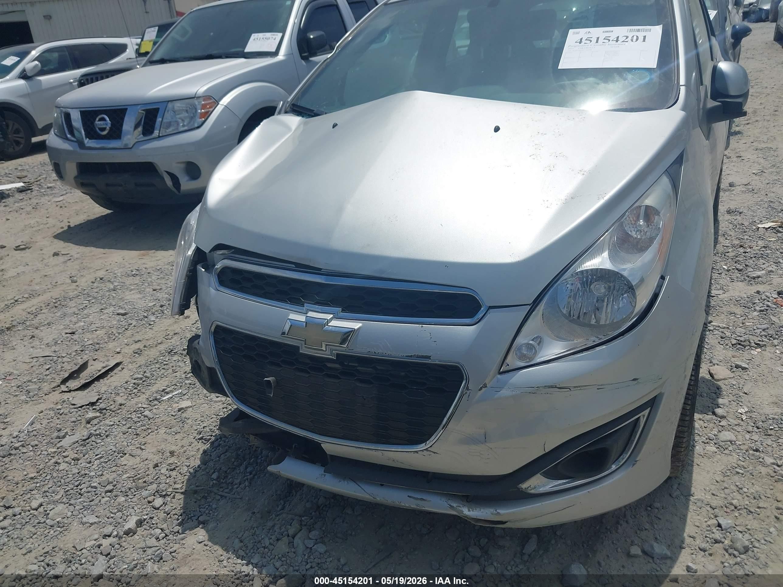 2015 Chevrolet Spark 2lt Cvt Silver vin: KL8CF6S95FC763948