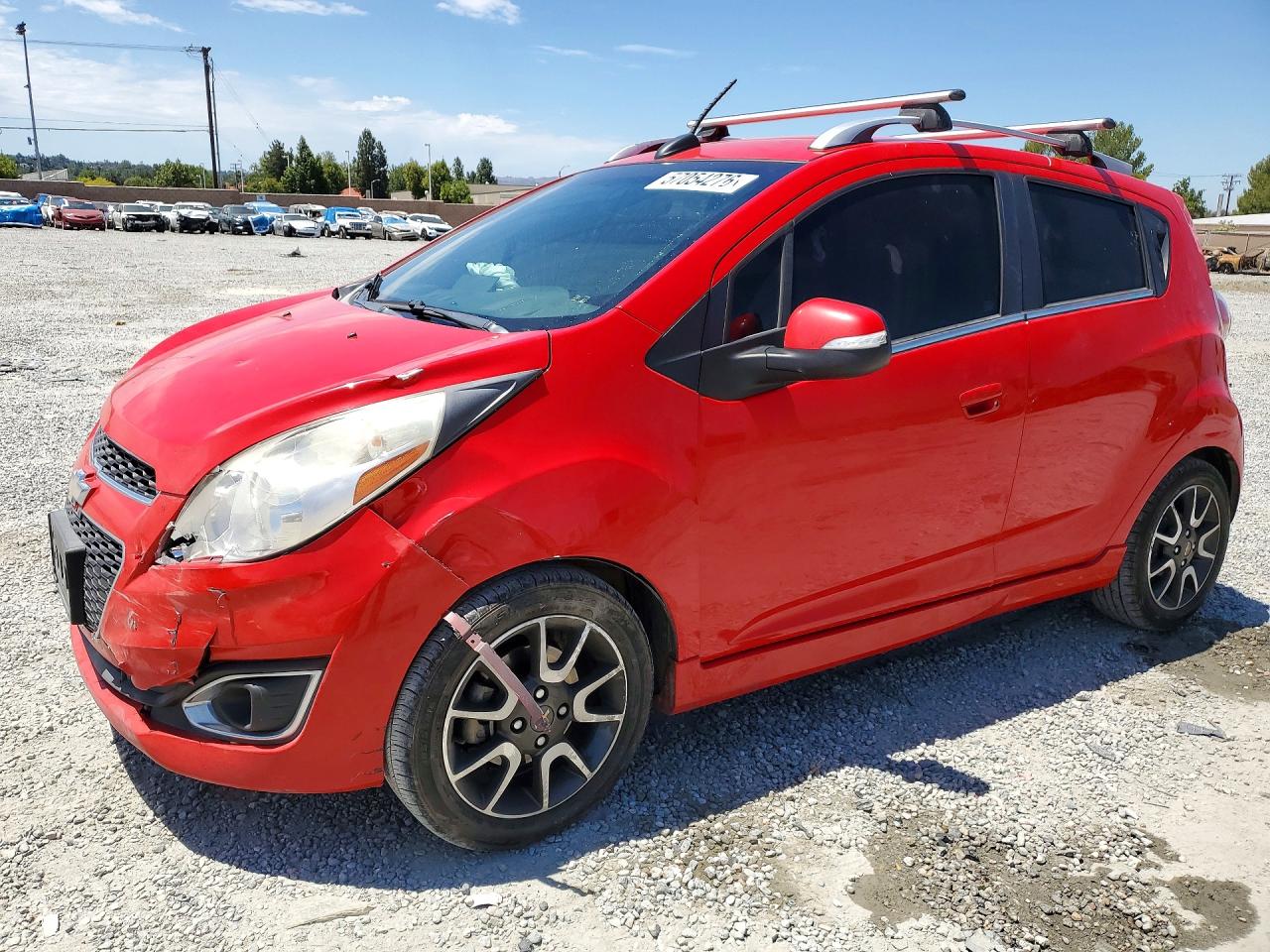 2015 Chevrolet Spark 2lt Red vin: KL8CF6S97FC755379
