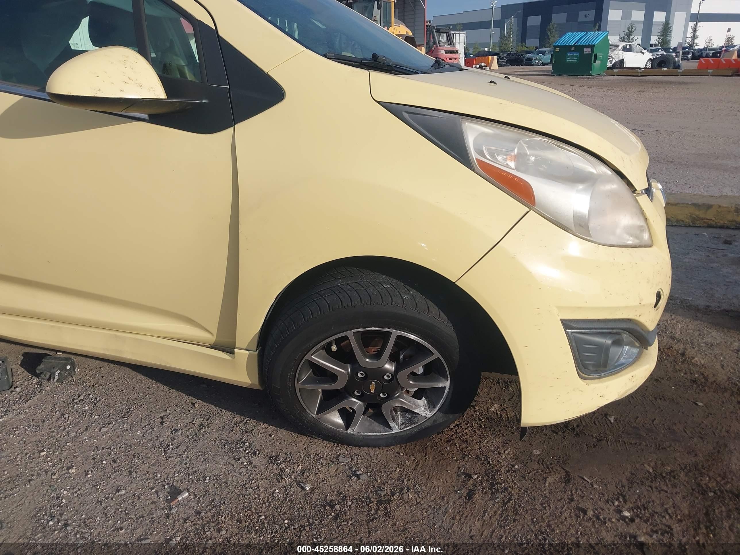 2013 Chevrolet Spark 2lt Auto Yellow vin: KL8CF6S98DC608078