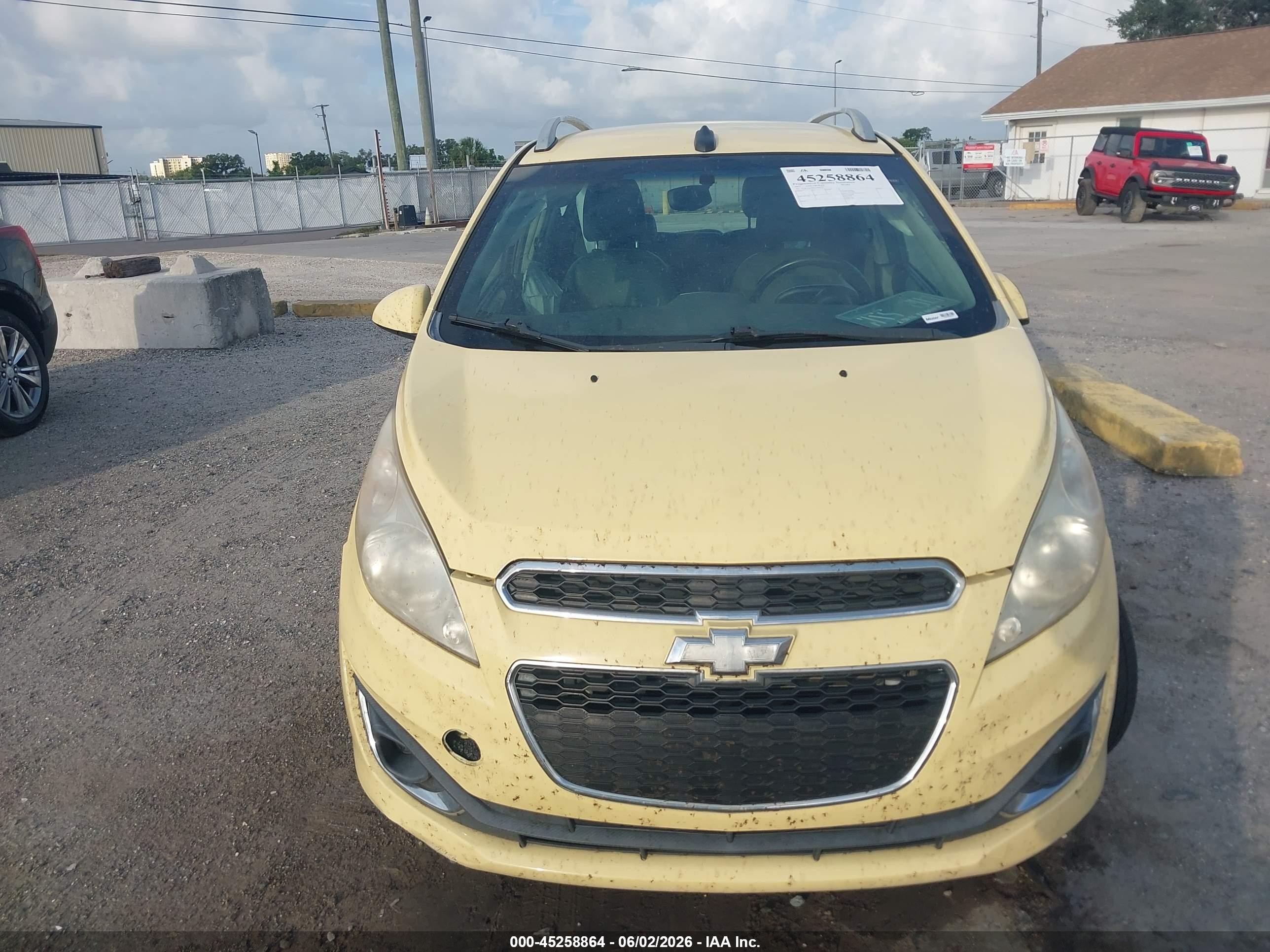 2013 Chevrolet Spark 2lt Auto Yellow vin: KL8CF6S98DC608078