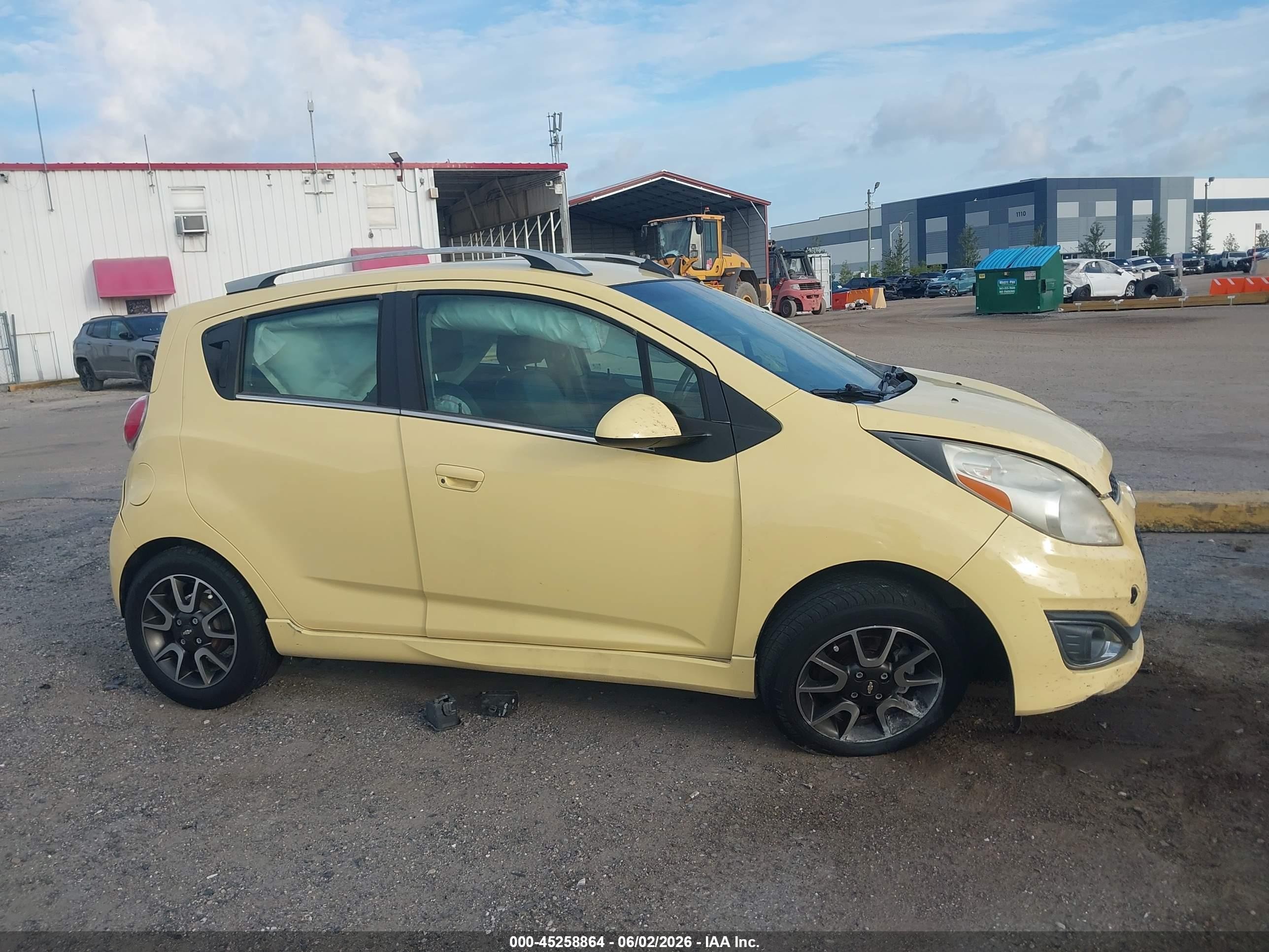 2013 Chevrolet Spark 2lt Auto Yellow vin: KL8CF6S98DC608078