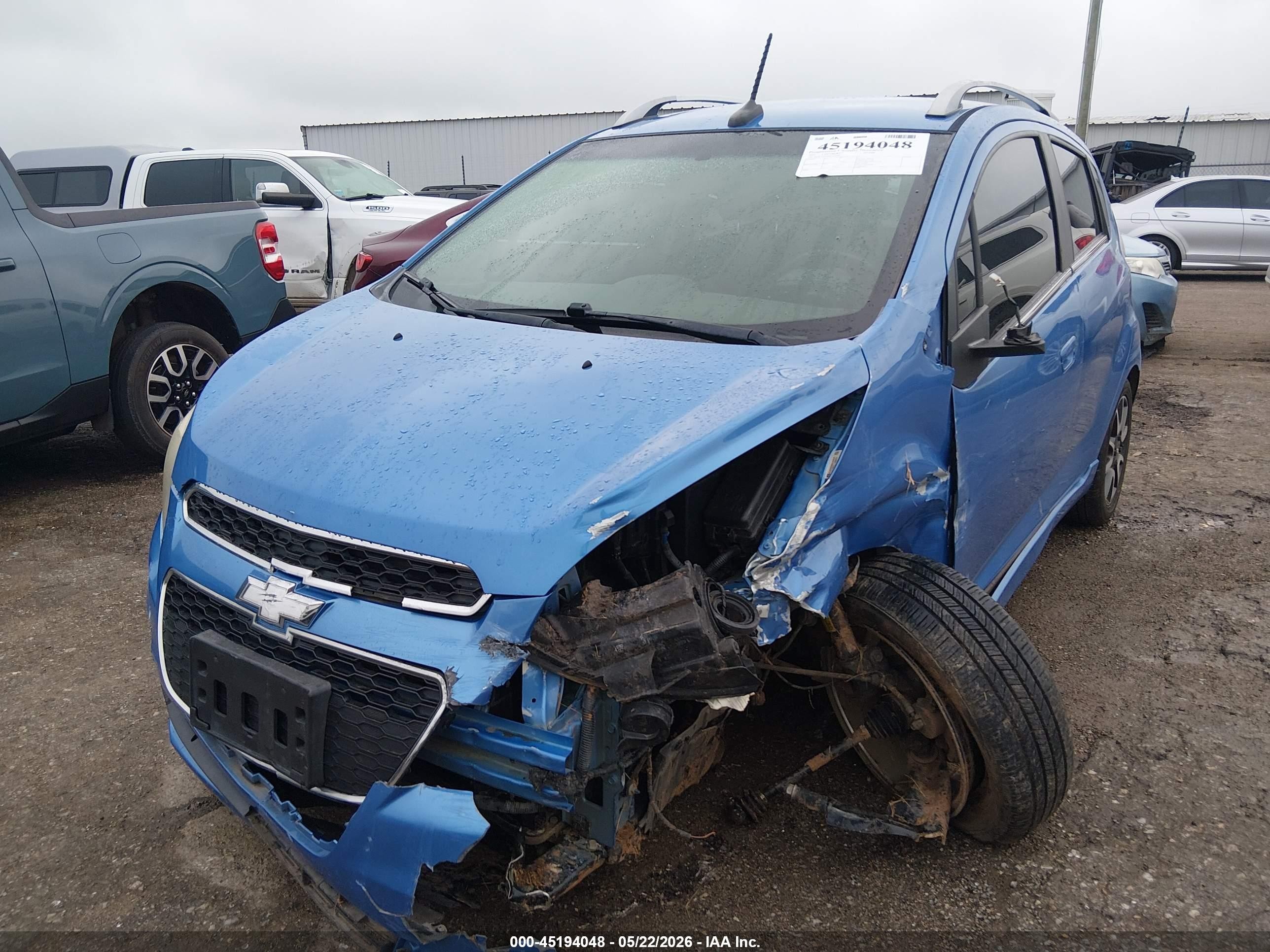 2013 Chevrolet Spark 2lt Auto Blue vin: KL8CF6S99DC520236