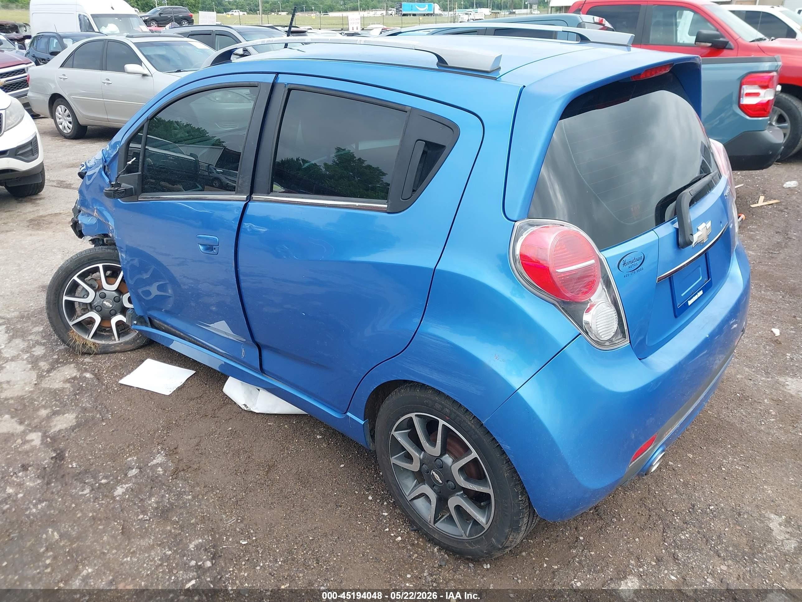 2013 Chevrolet Spark 2lt Auto Blue vin: KL8CF6S99DC520236