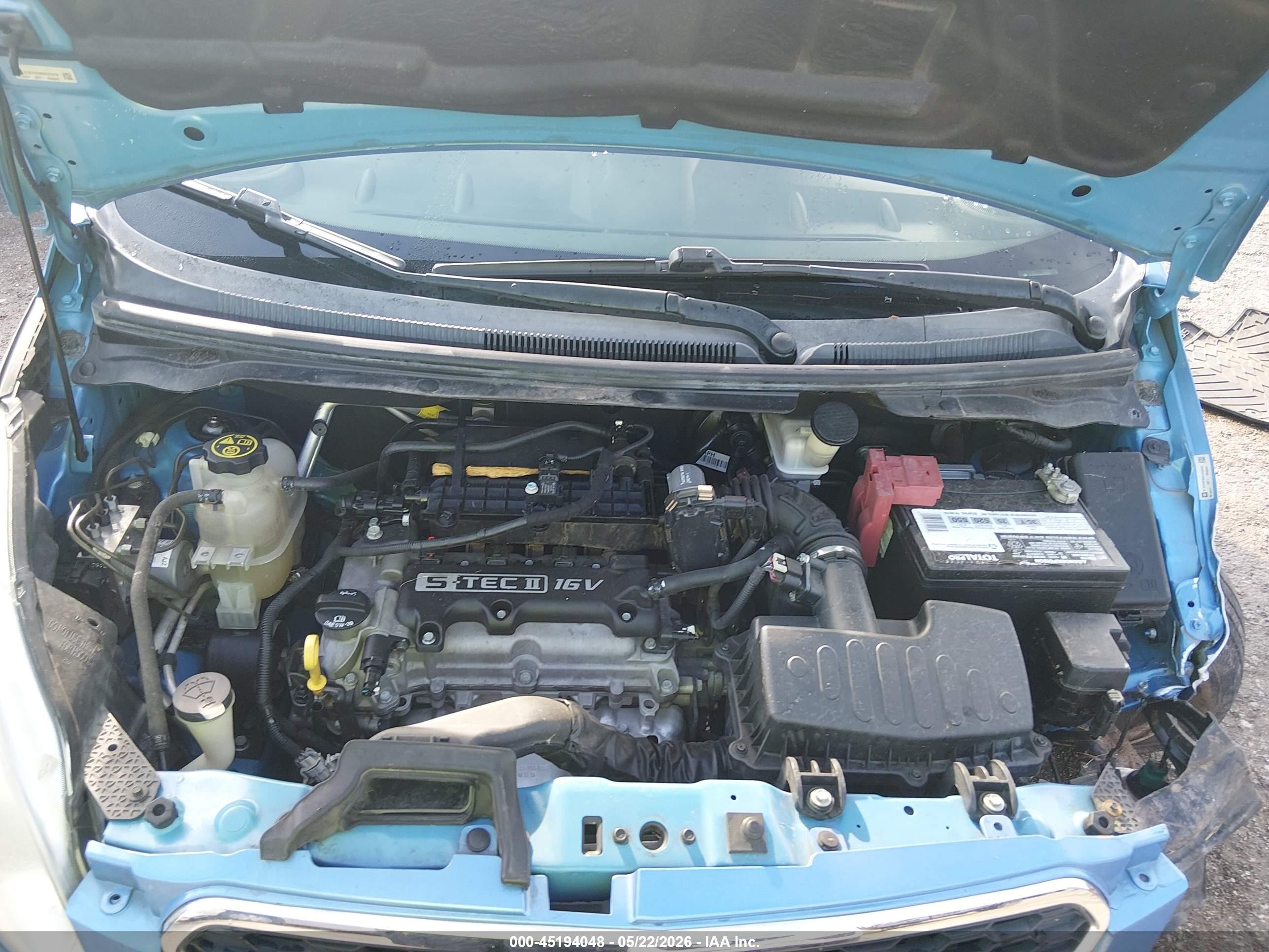 2013 Chevrolet Spark 2lt Auto Blue vin: KL8CF6S99DC520236