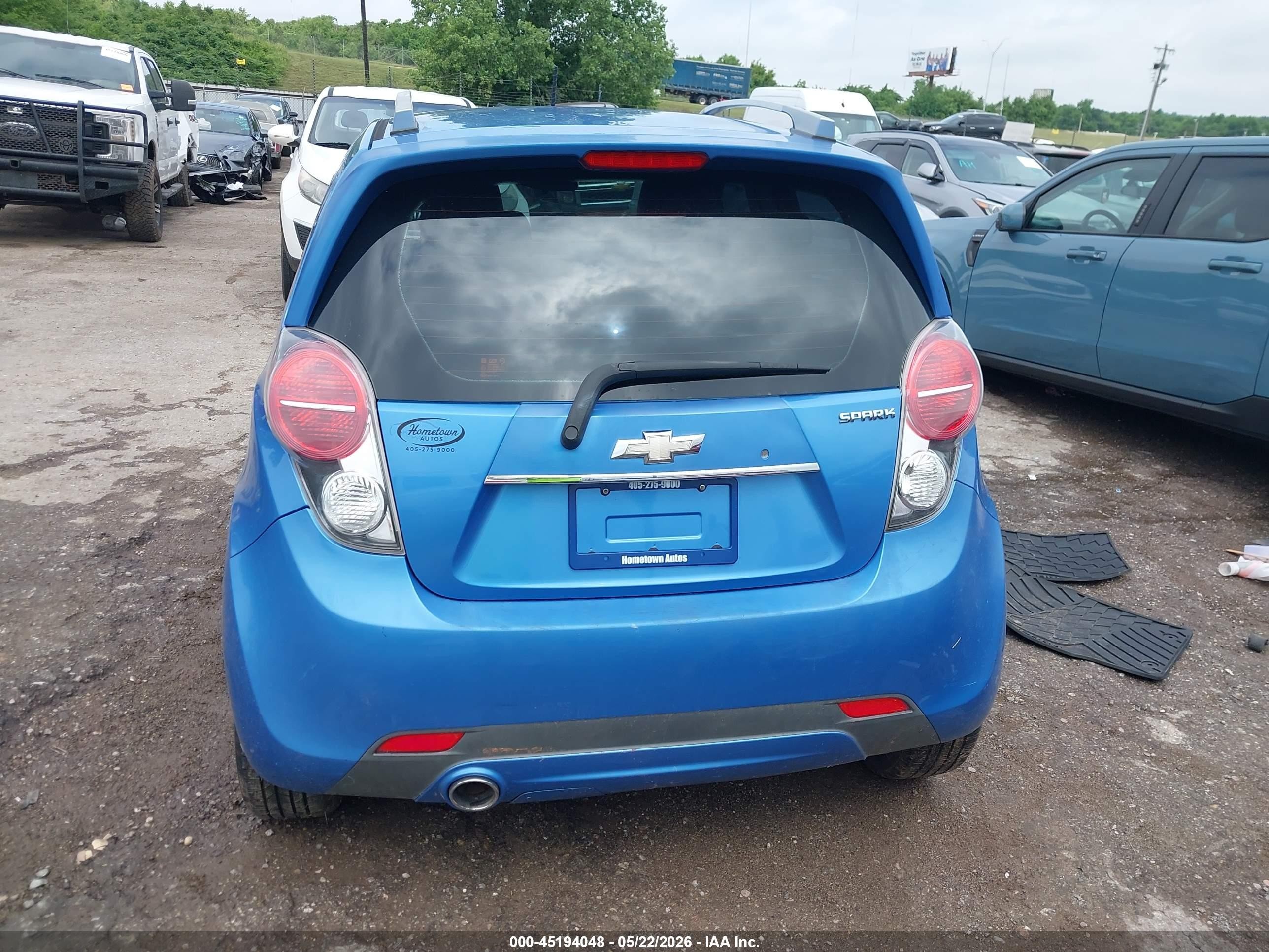 2013 Chevrolet Spark 2lt Auto Blue vin: KL8CF6S99DC520236