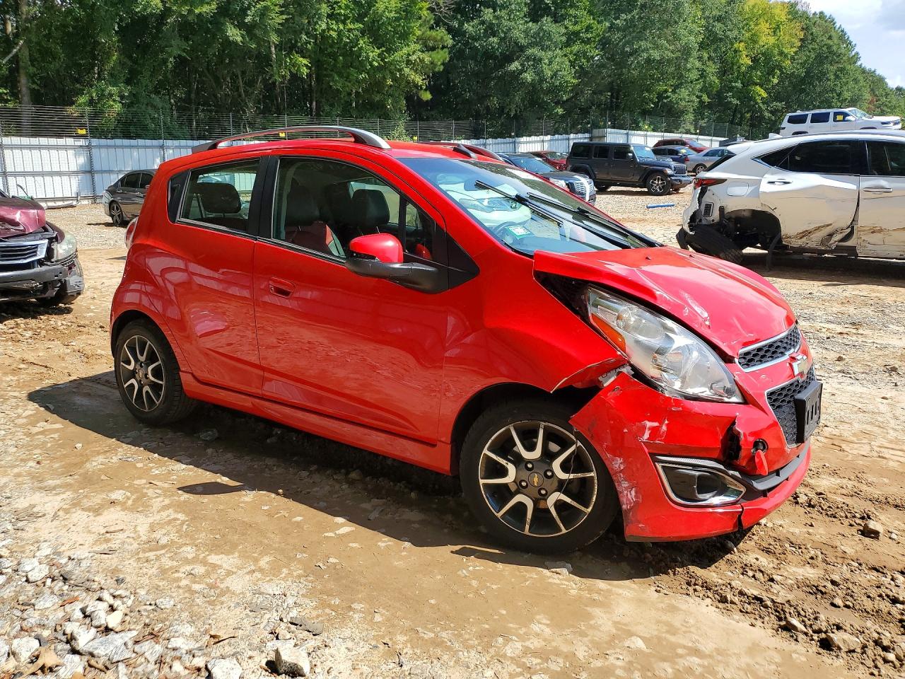 2014 Chevrolet Spark 2lt Red vin: KL8CF6S99EC454224