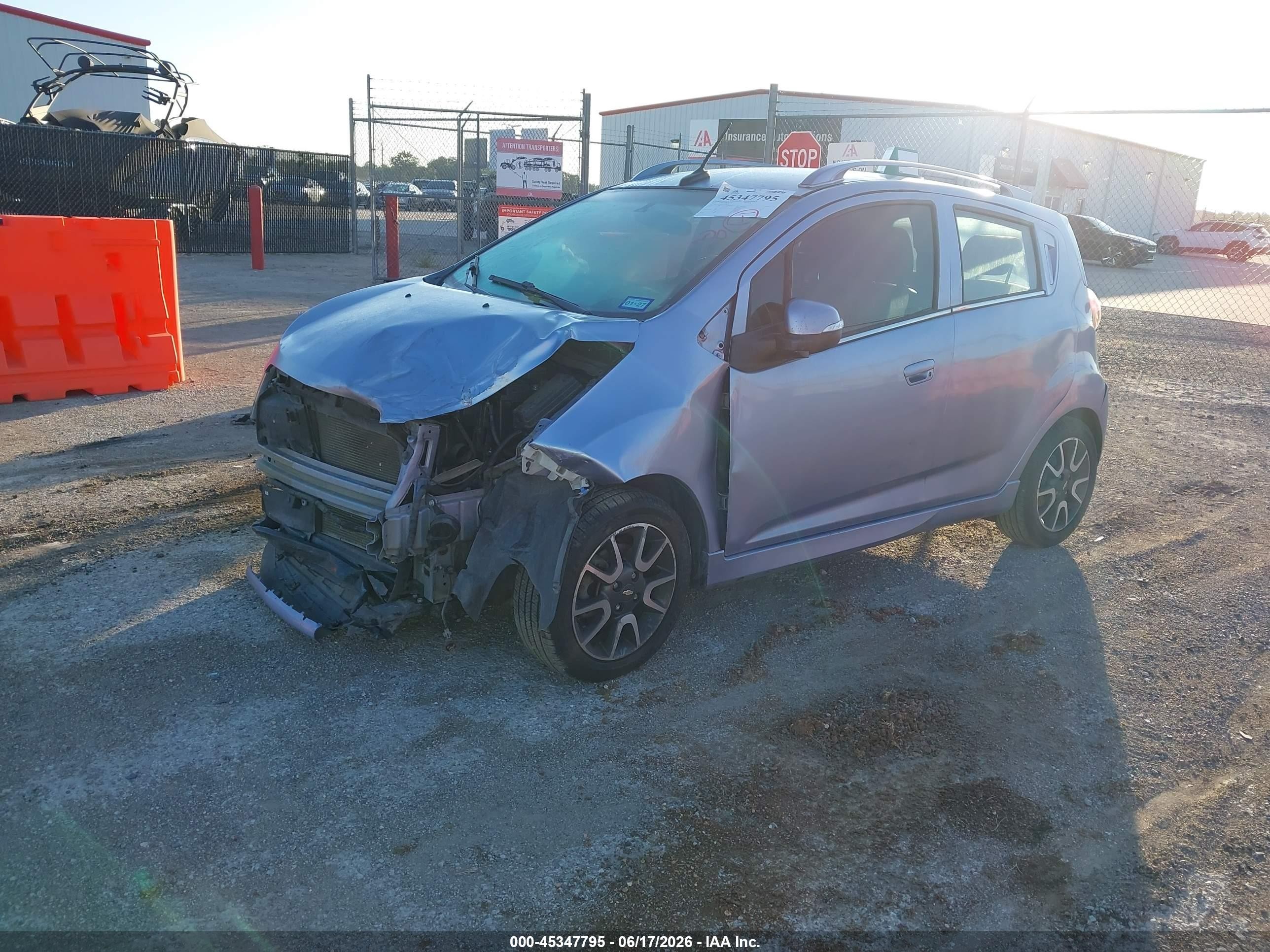 2014 Chevrolet Spark 2lt Auto Silver vin: KL8CF6S99EC545249