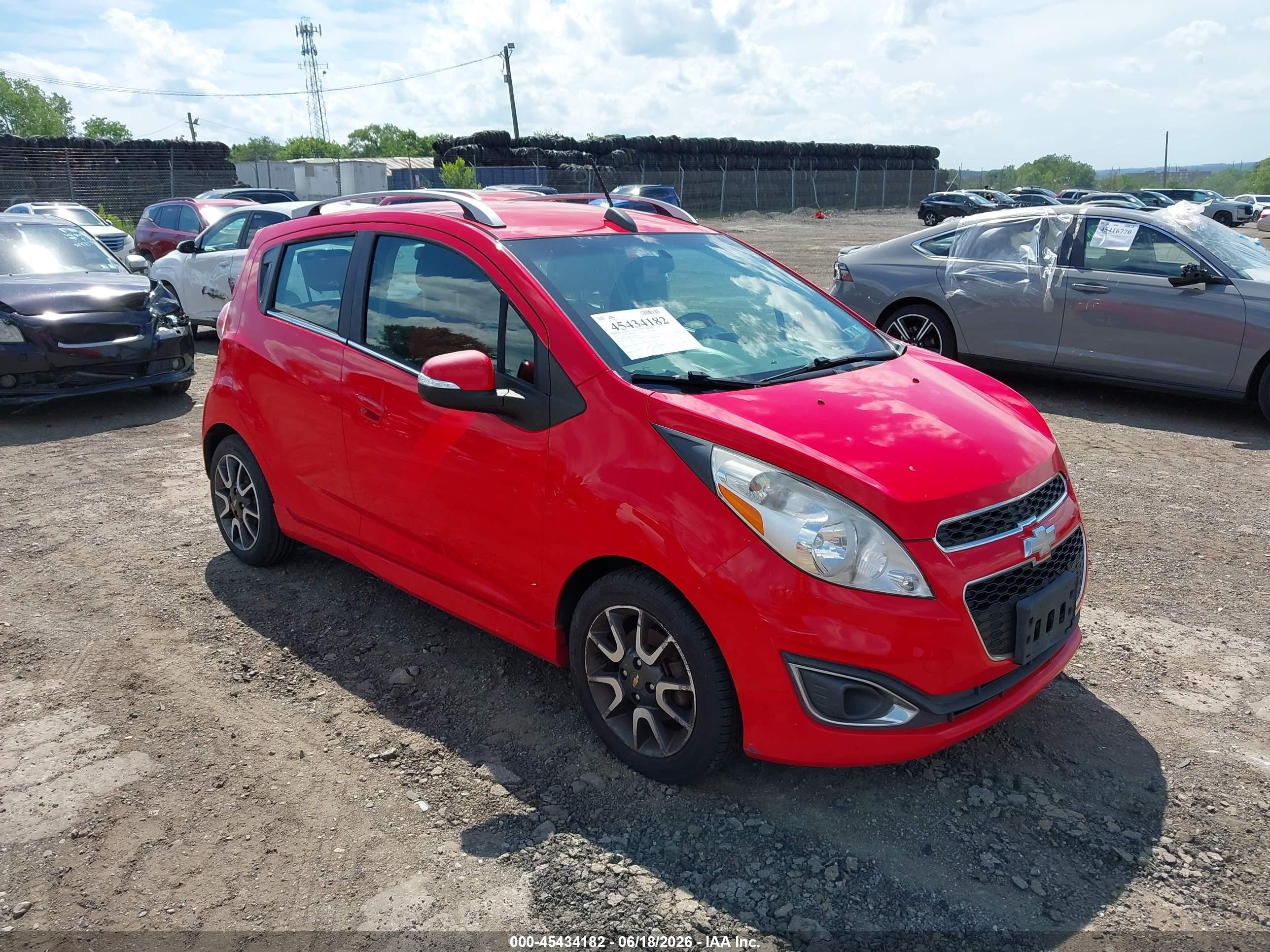 2015 Chevrolet Spark 2lt Cvt Red vin: KL8CF6S99FC791865