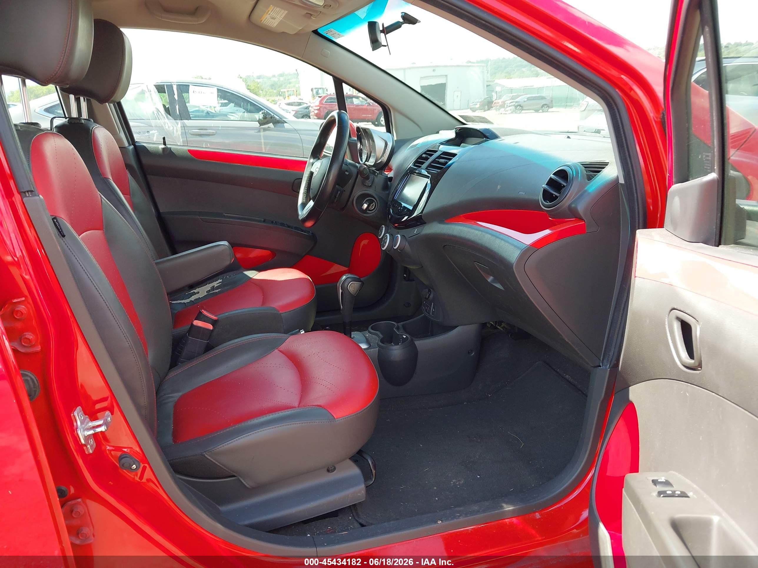 2015 Chevrolet Spark 2lt Cvt Red vin: KL8CF6S99FC791865