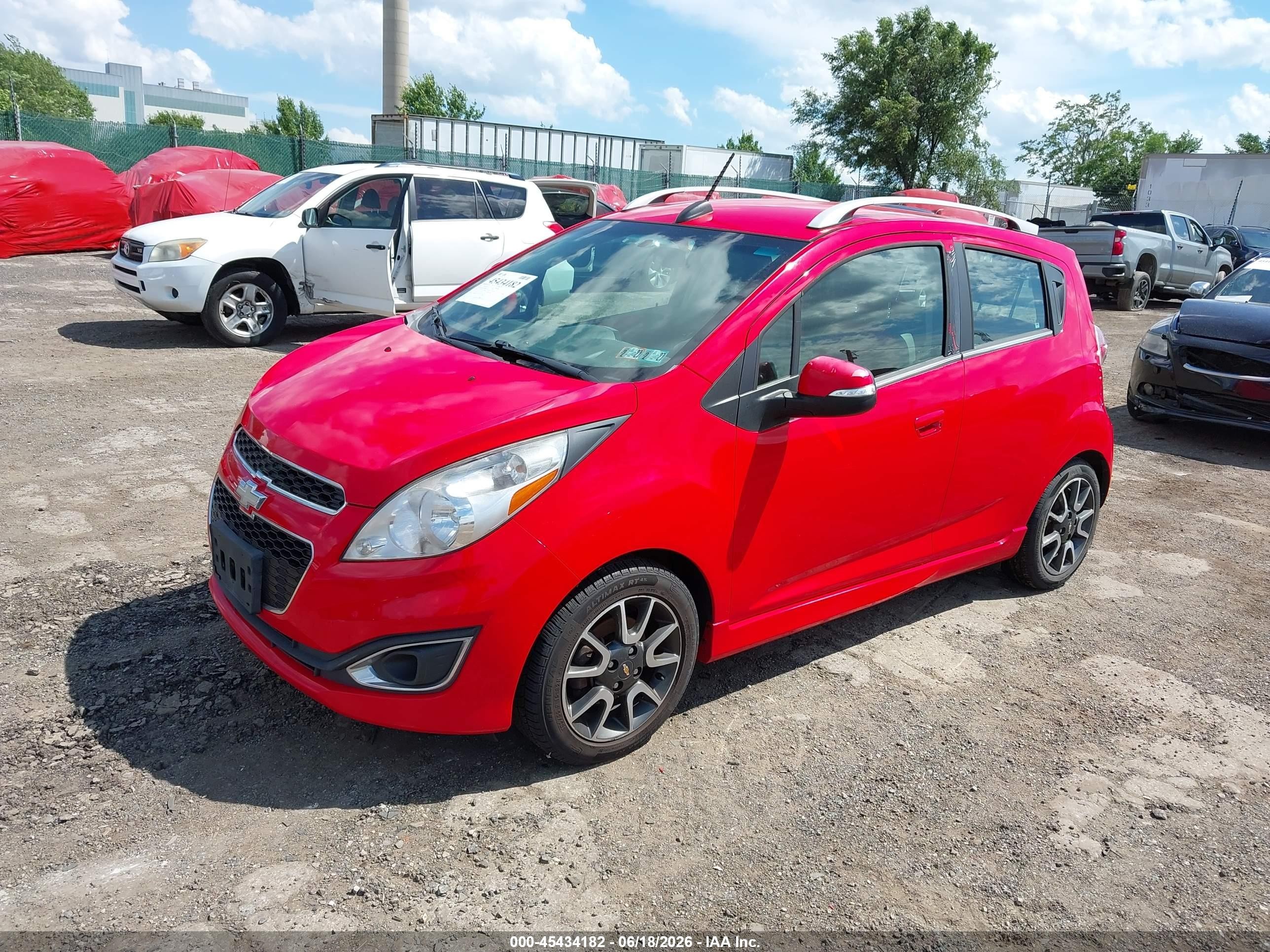 2015 Chevrolet Spark 2lt Cvt Red vin: KL8CF6S99FC791865