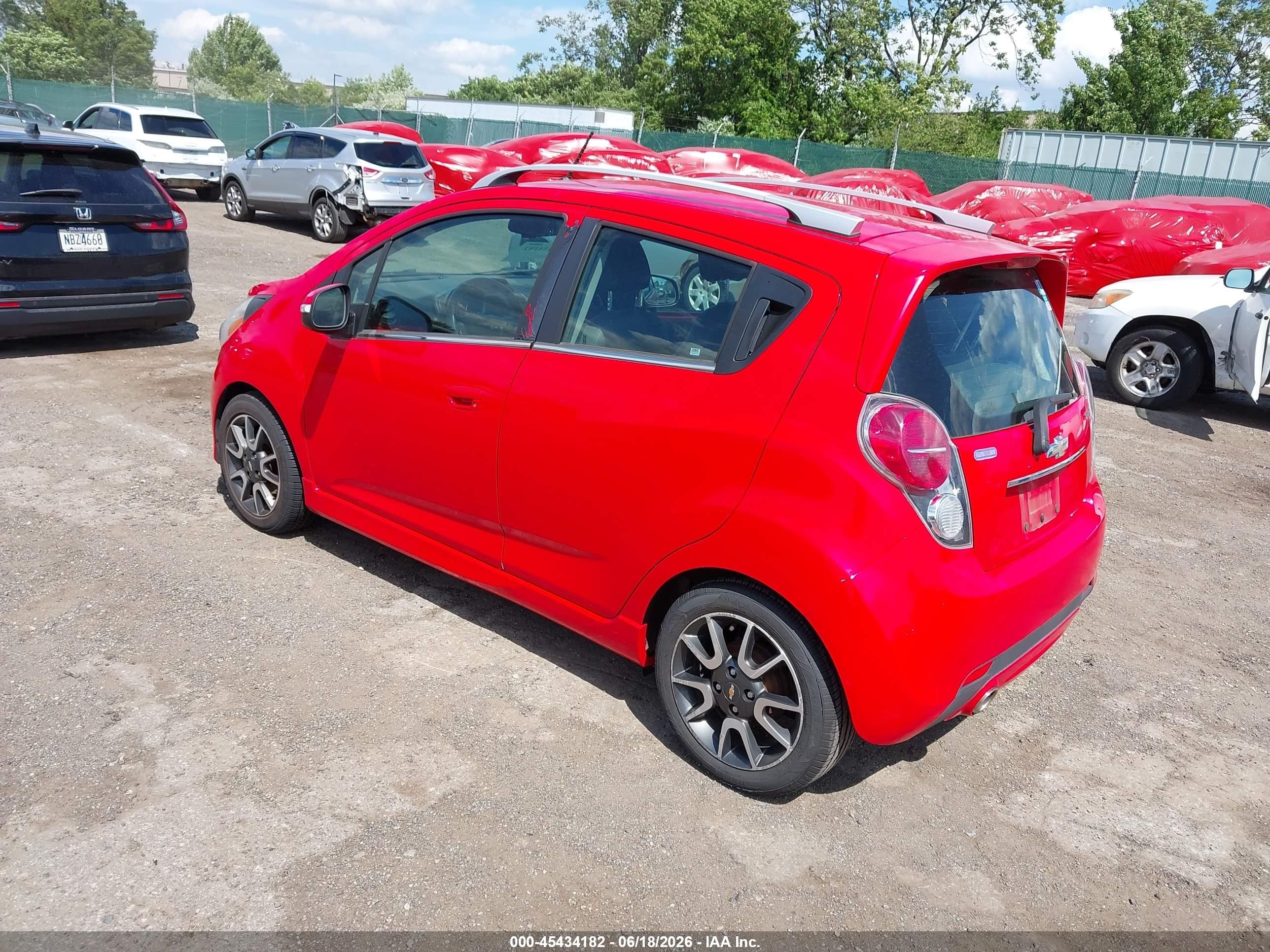 2015 Chevrolet Spark 2lt Cvt Red vin: KL8CF6S99FC791865