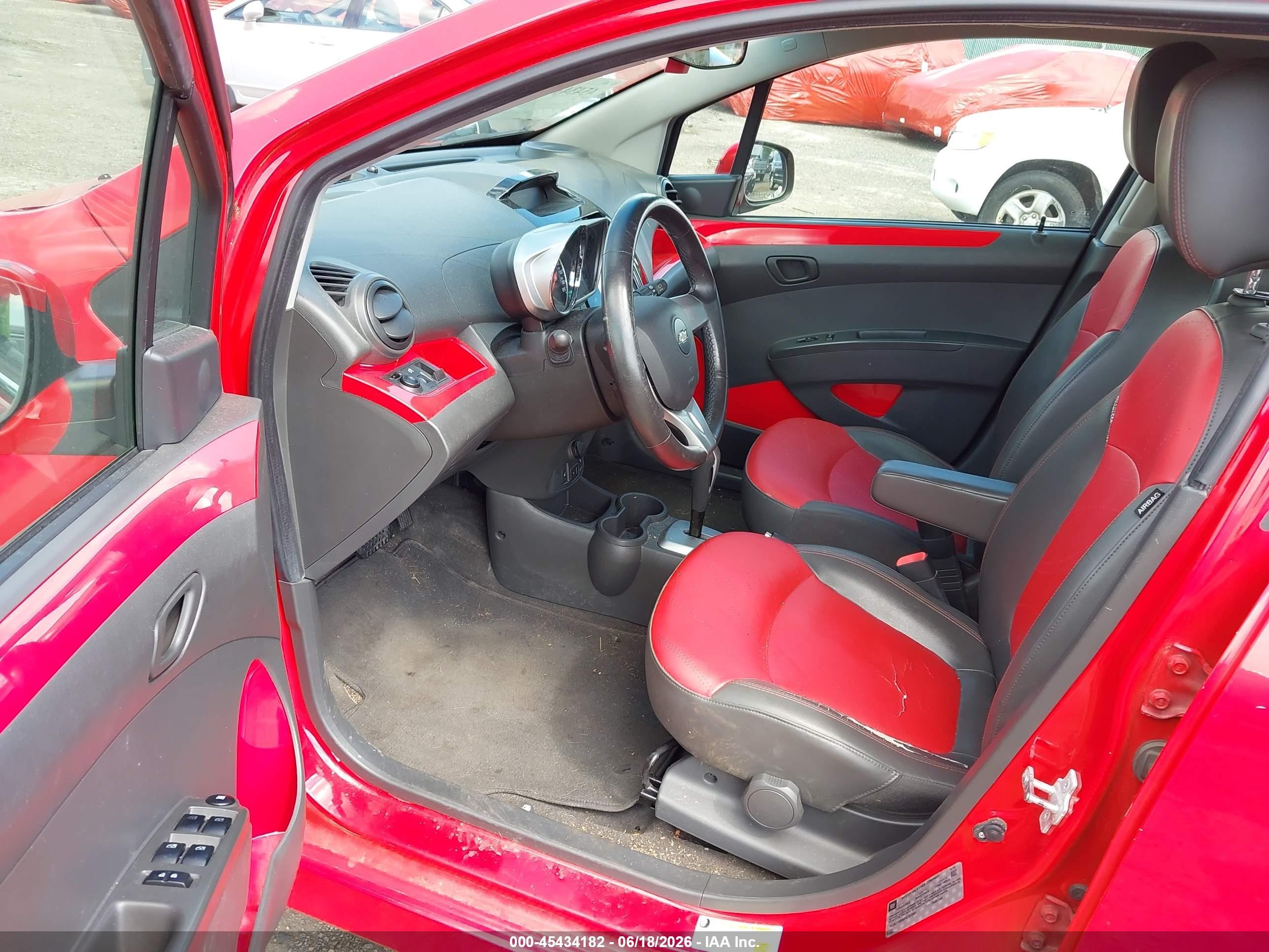 2015 Chevrolet Spark 2lt Cvt Red vin: KL8CF6S99FC791865