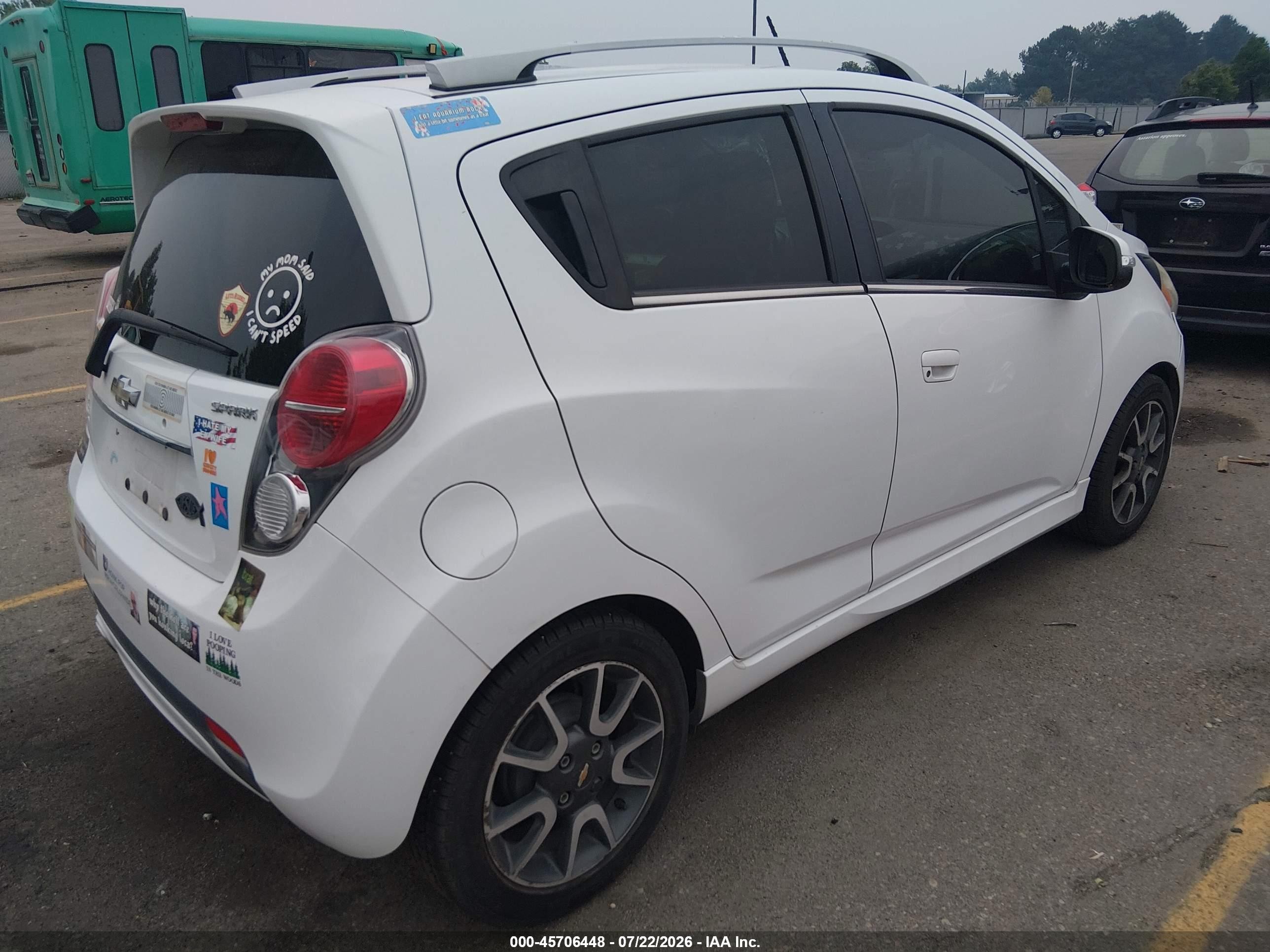 2014 Chevrolet Spark 2lt Auto Turquoise vin: KL8CF6S9XEC413598