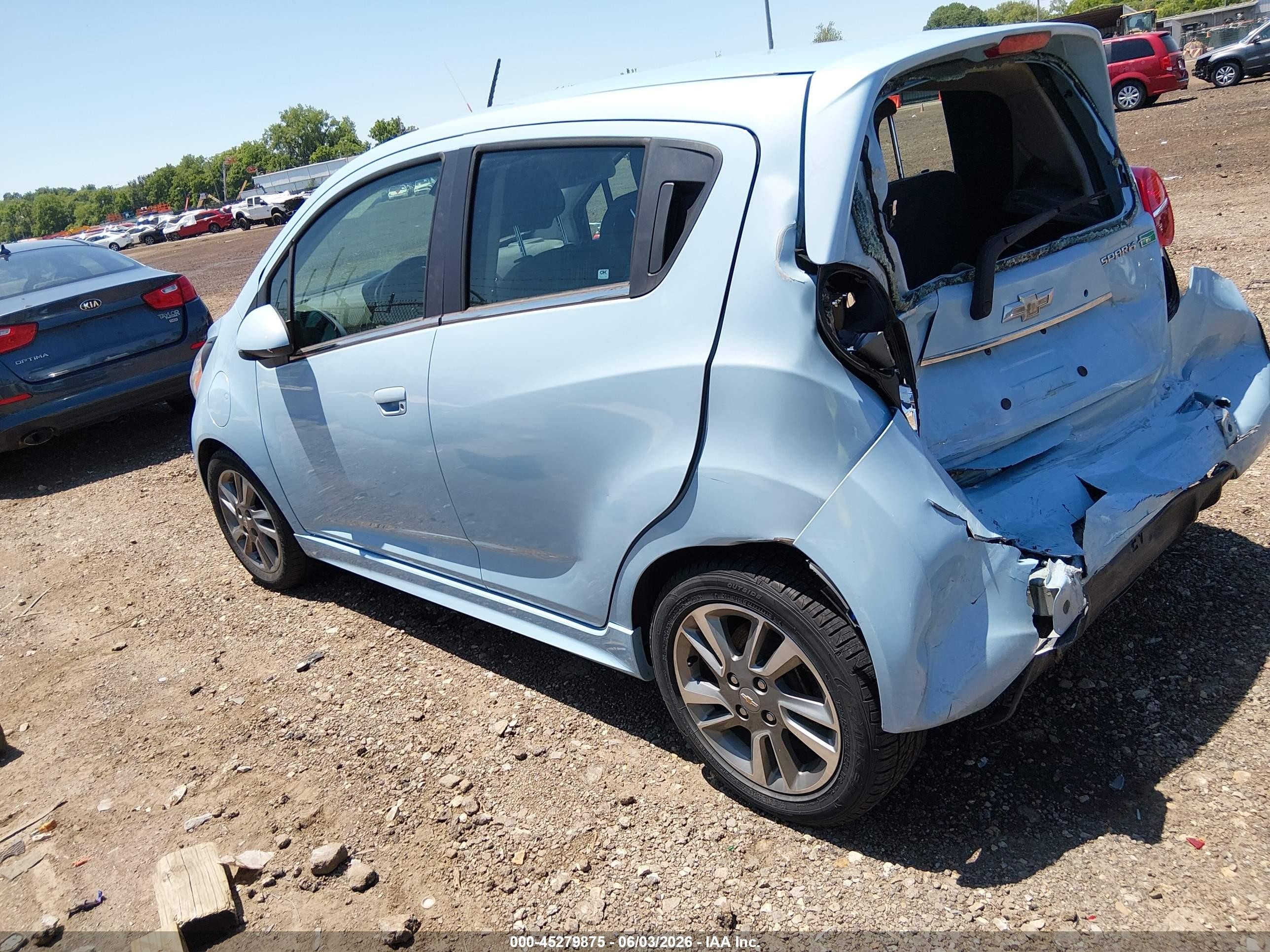 2015 Chevrolet Spark Ev 1lt Blue vin: KL8CK6S00FC818769