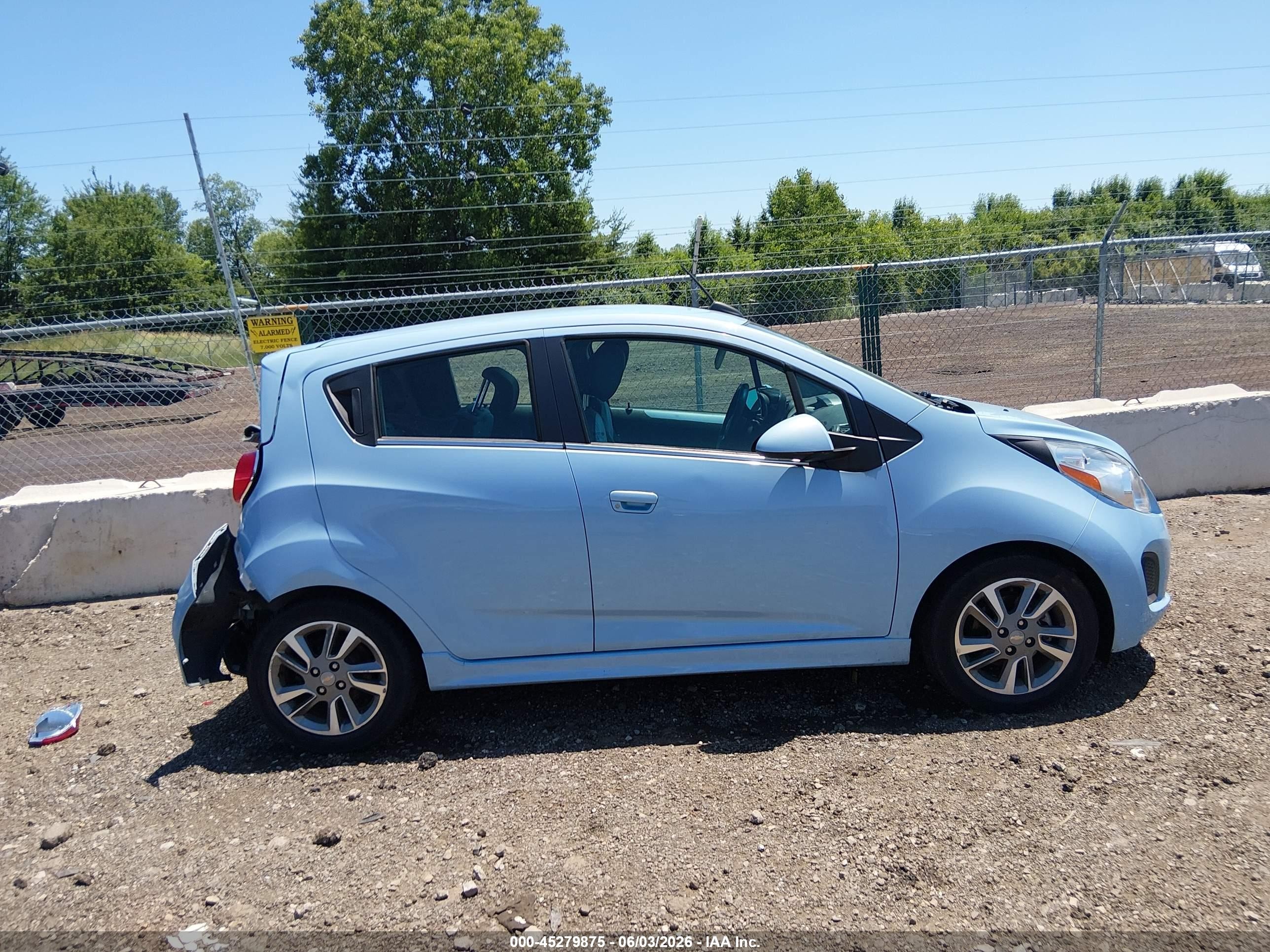 2015 Chevrolet Spark Ev 1lt Blue vin: KL8CK6S00FC818769