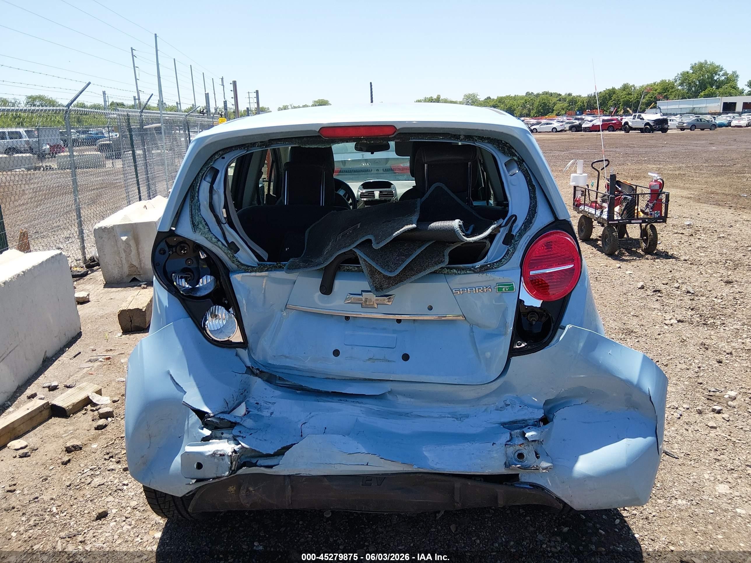 2015 Chevrolet Spark Ev 1lt Blue vin: KL8CK6S00FC818769
