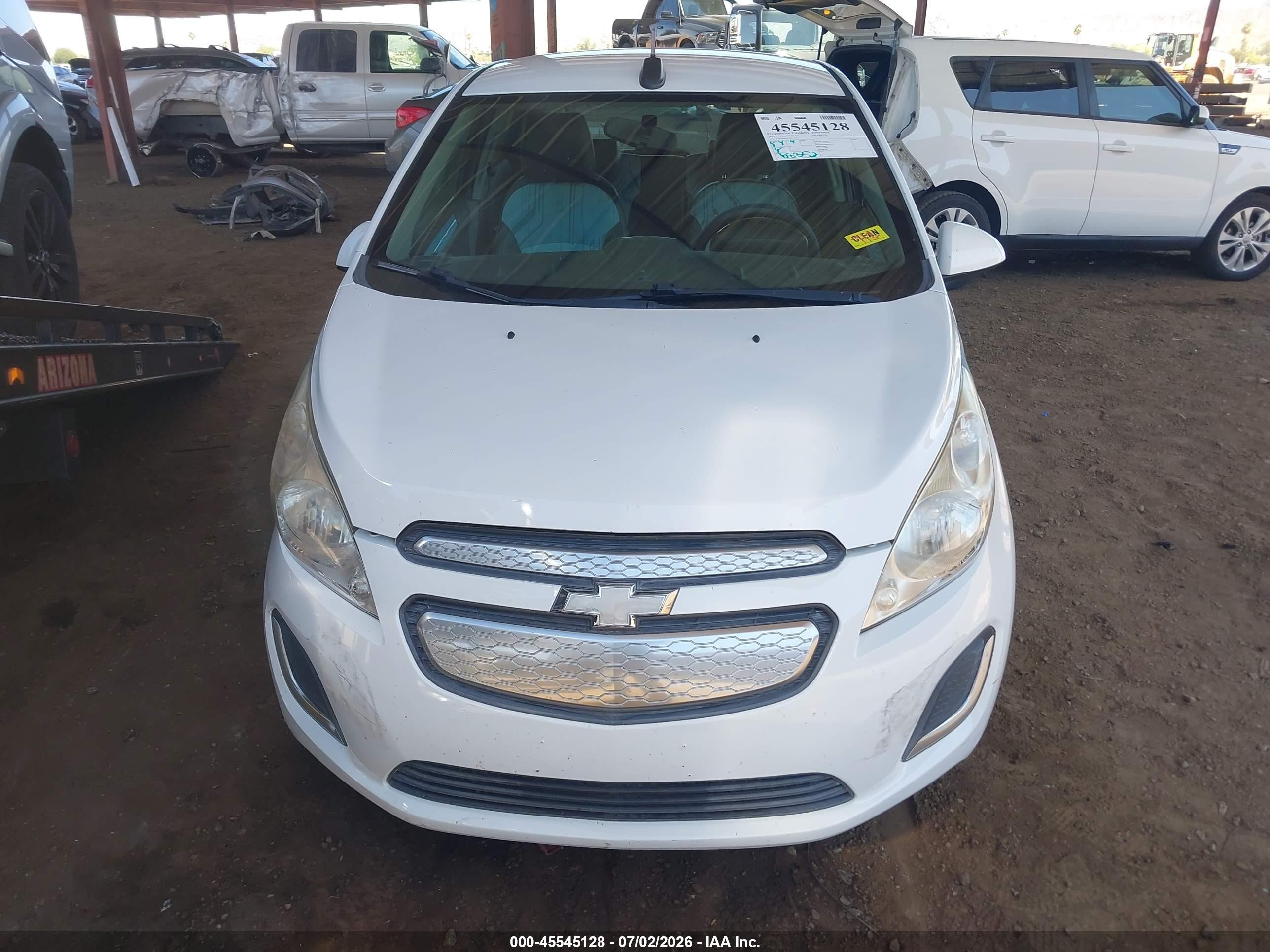 2015 Chevrolet Spark Ev 1lt White vin: KL8CK6S07FC819059