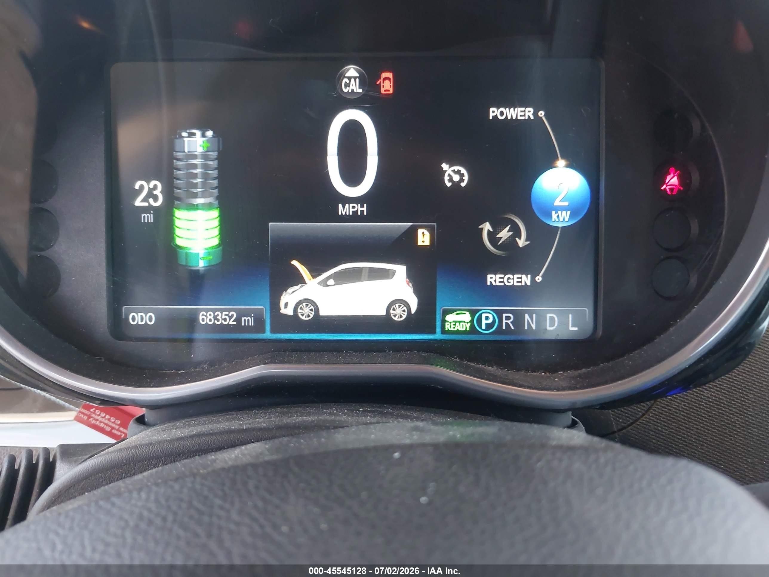2015 Chevrolet Spark Ev 1lt White vin: KL8CK6S07FC819059