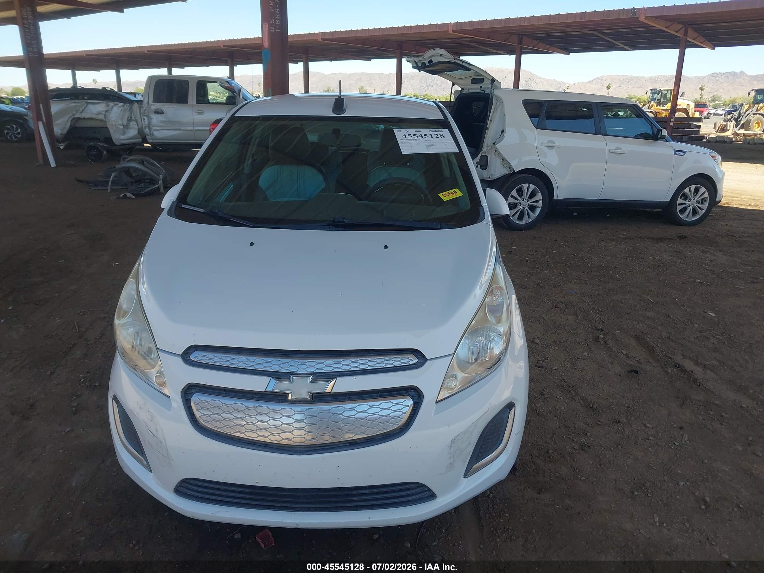 2015 Chevrolet Spark Ev 1lt White vin: KL8CK6S07FC819059