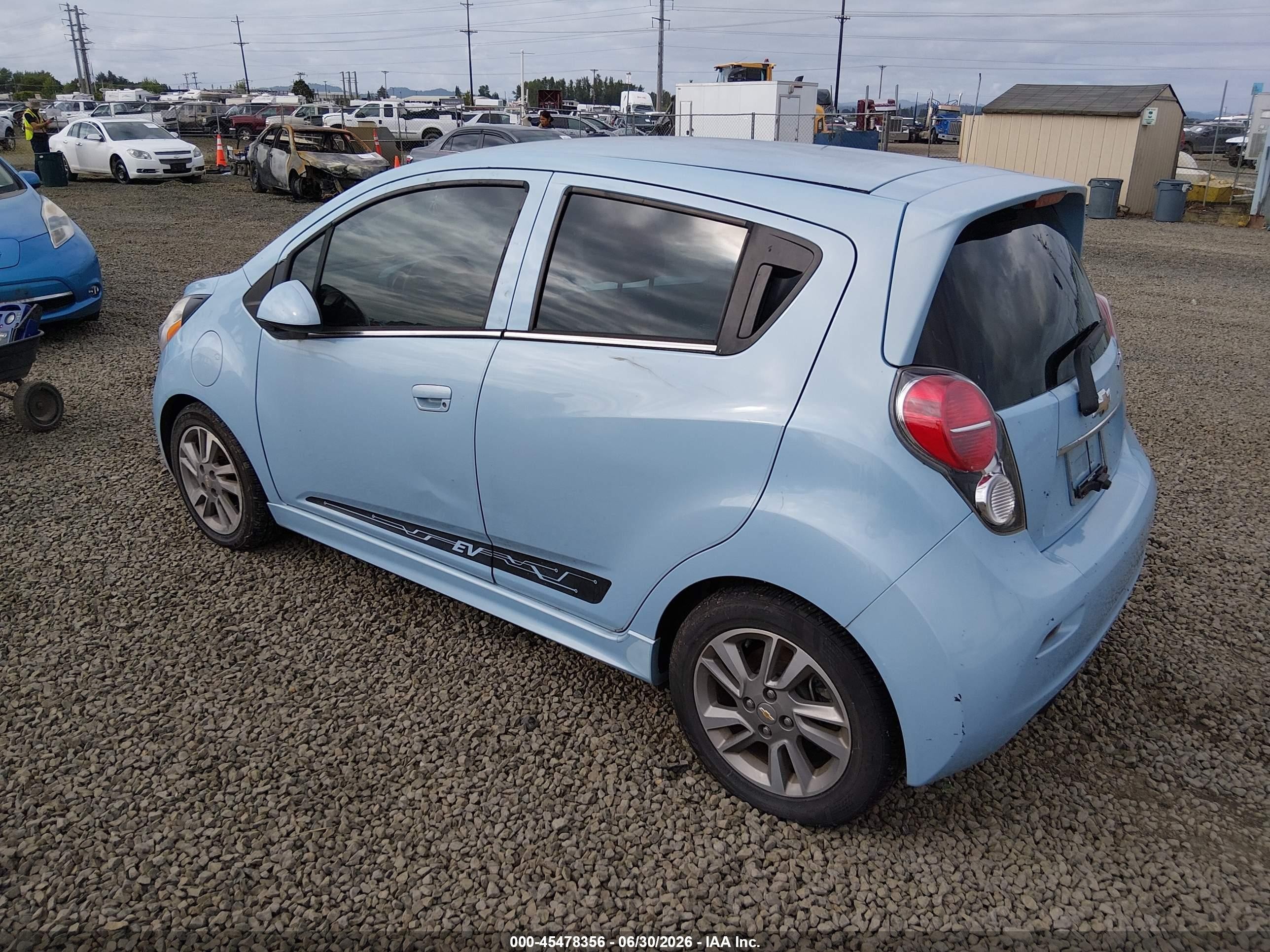 2014 Chevrolet Spark Ev 2lt Light Blue vin: KL8CL6S00EC512263