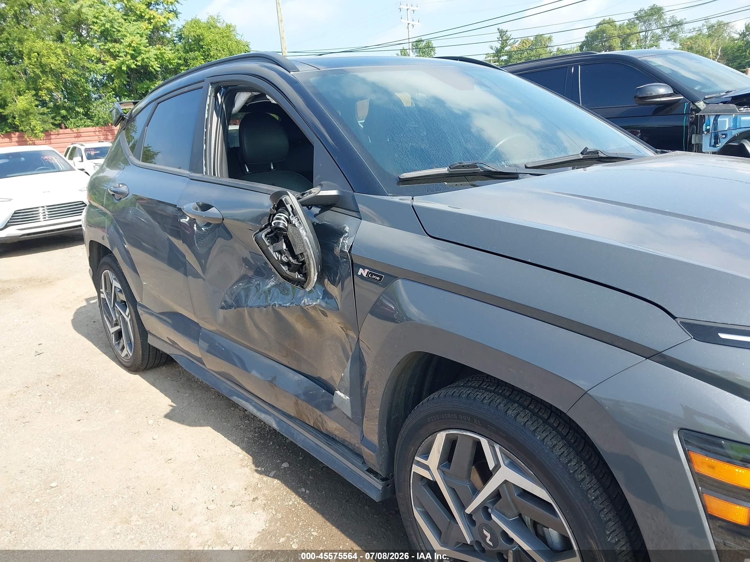2024 Hyundai Kona N Line Gray vin: KM8HA3A39RU083097