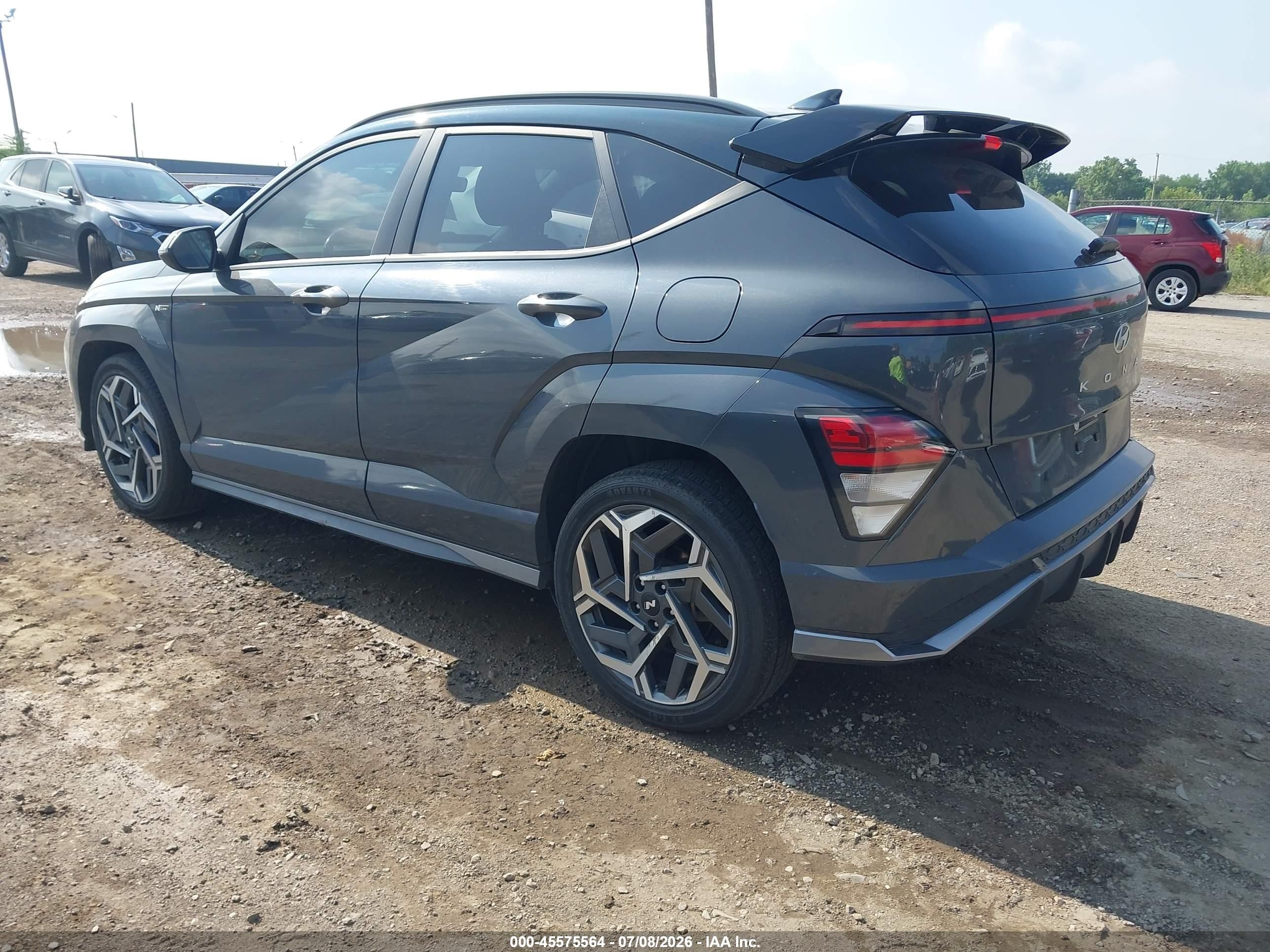 2024 Hyundai Kona N Line Gray vin: KM8HA3A39RU083097