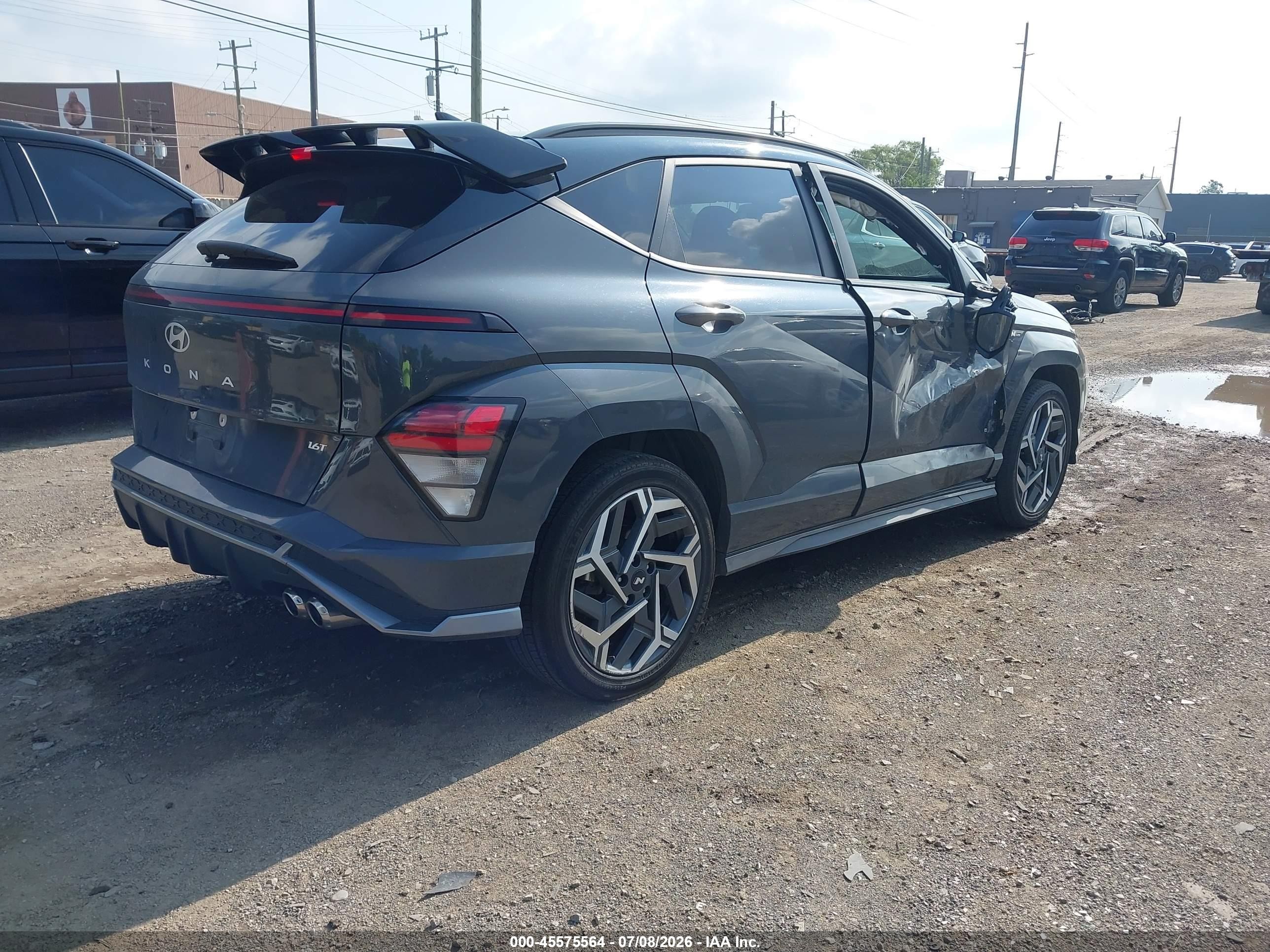 2024 Hyundai Kona N Line Gray vin: KM8HA3A39RU083097