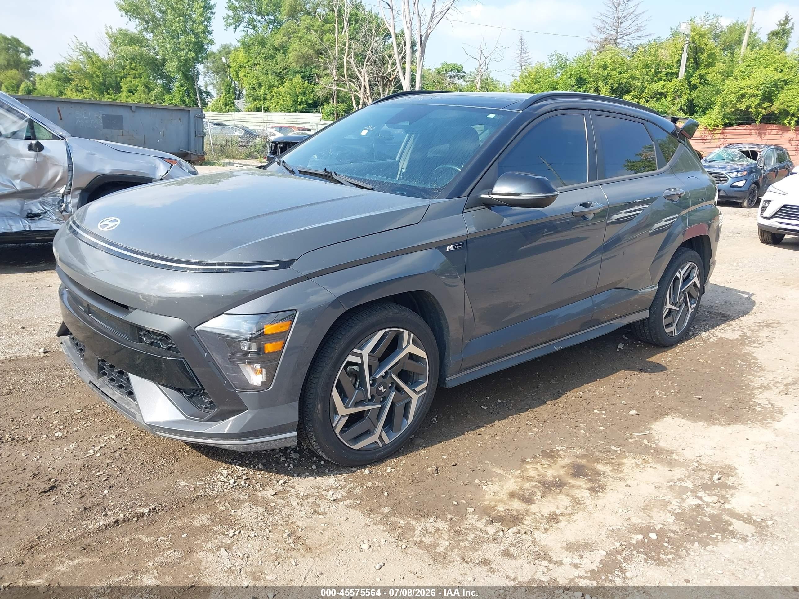 2024 Hyundai Kona N Line Gray vin: KM8HA3A39RU083097