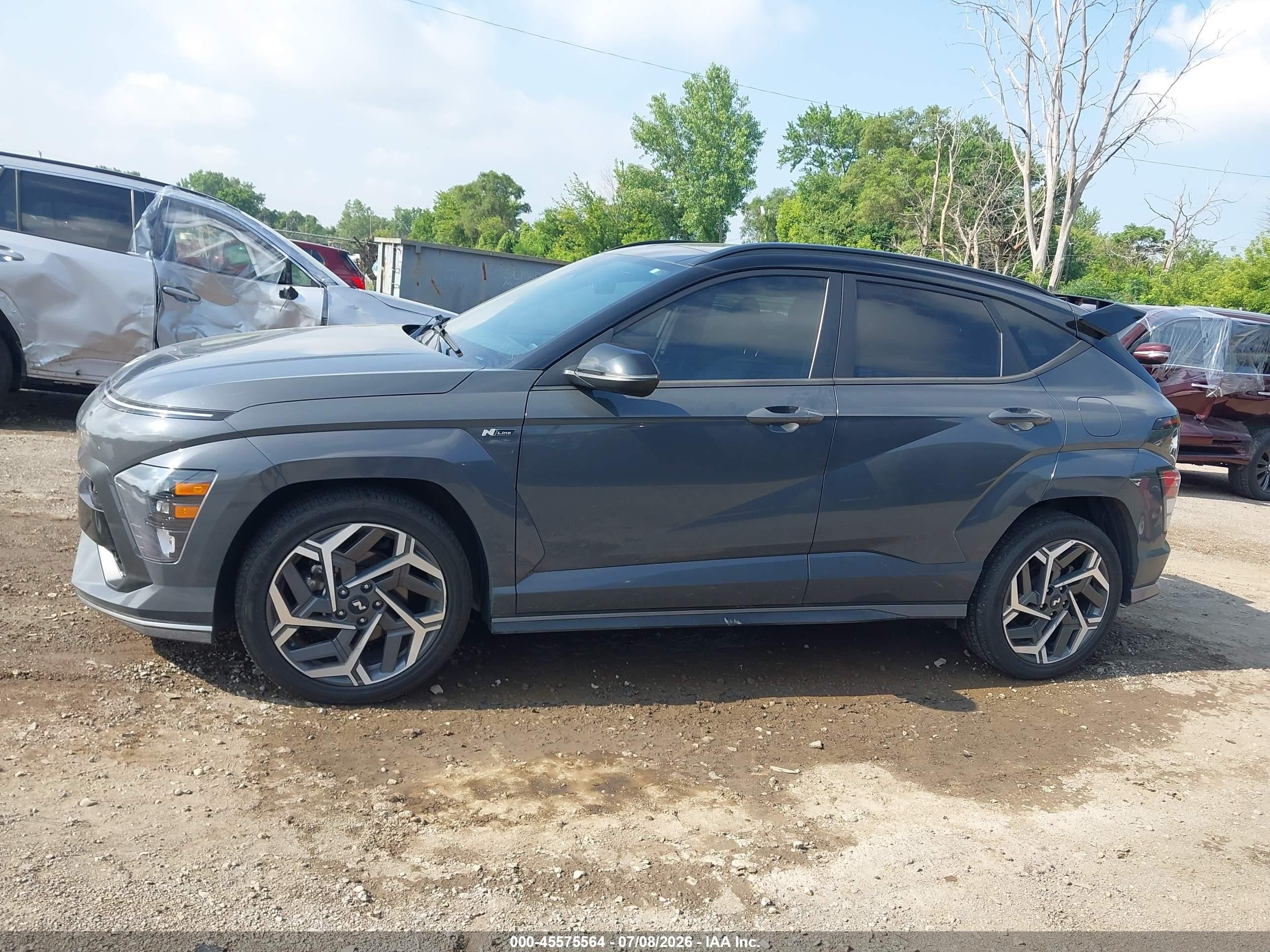 2024 Hyundai Kona N Line Gray vin: KM8HA3A39RU083097