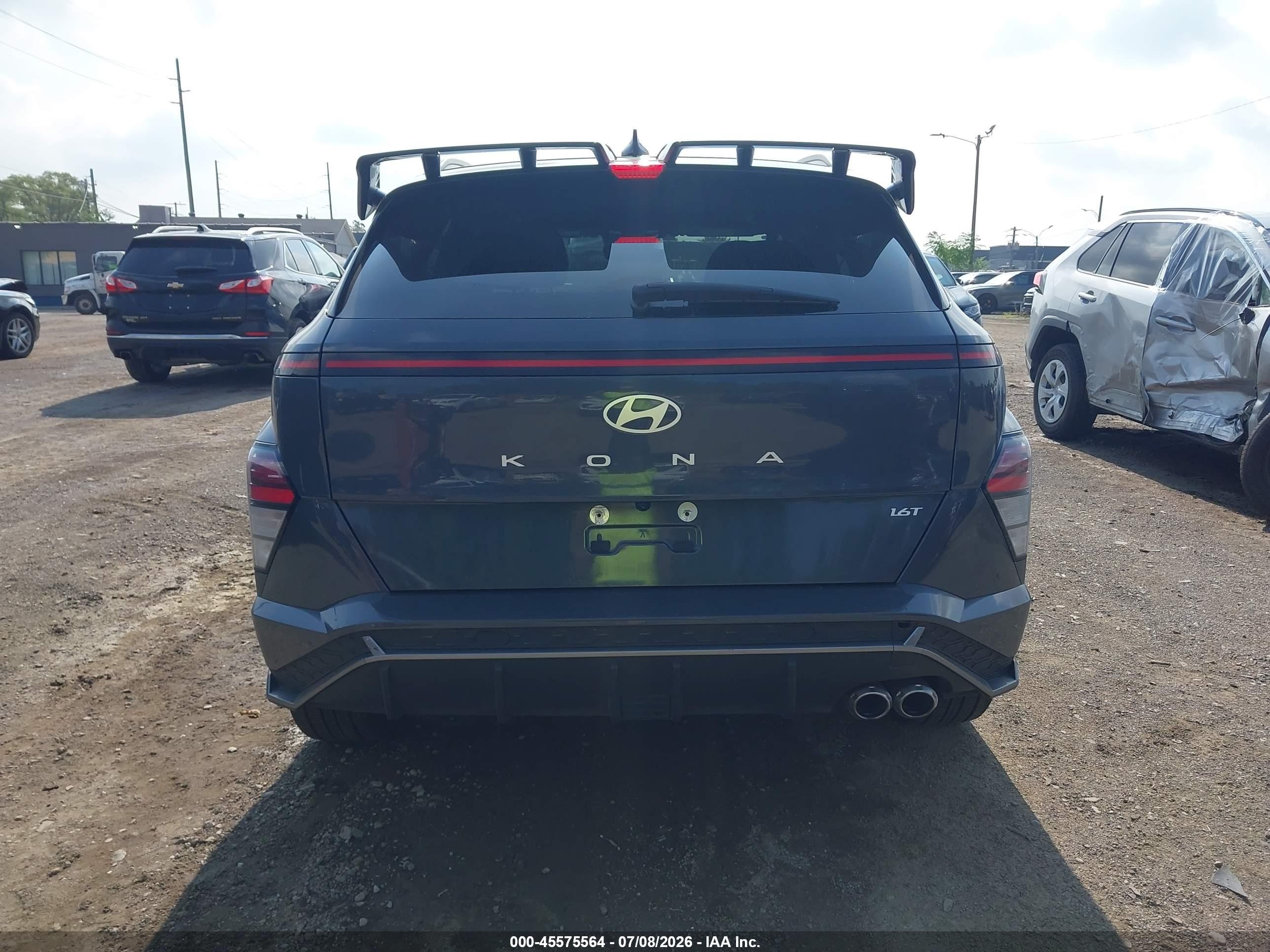 2024 Hyundai Kona N Line Gray vin: KM8HA3A39RU083097