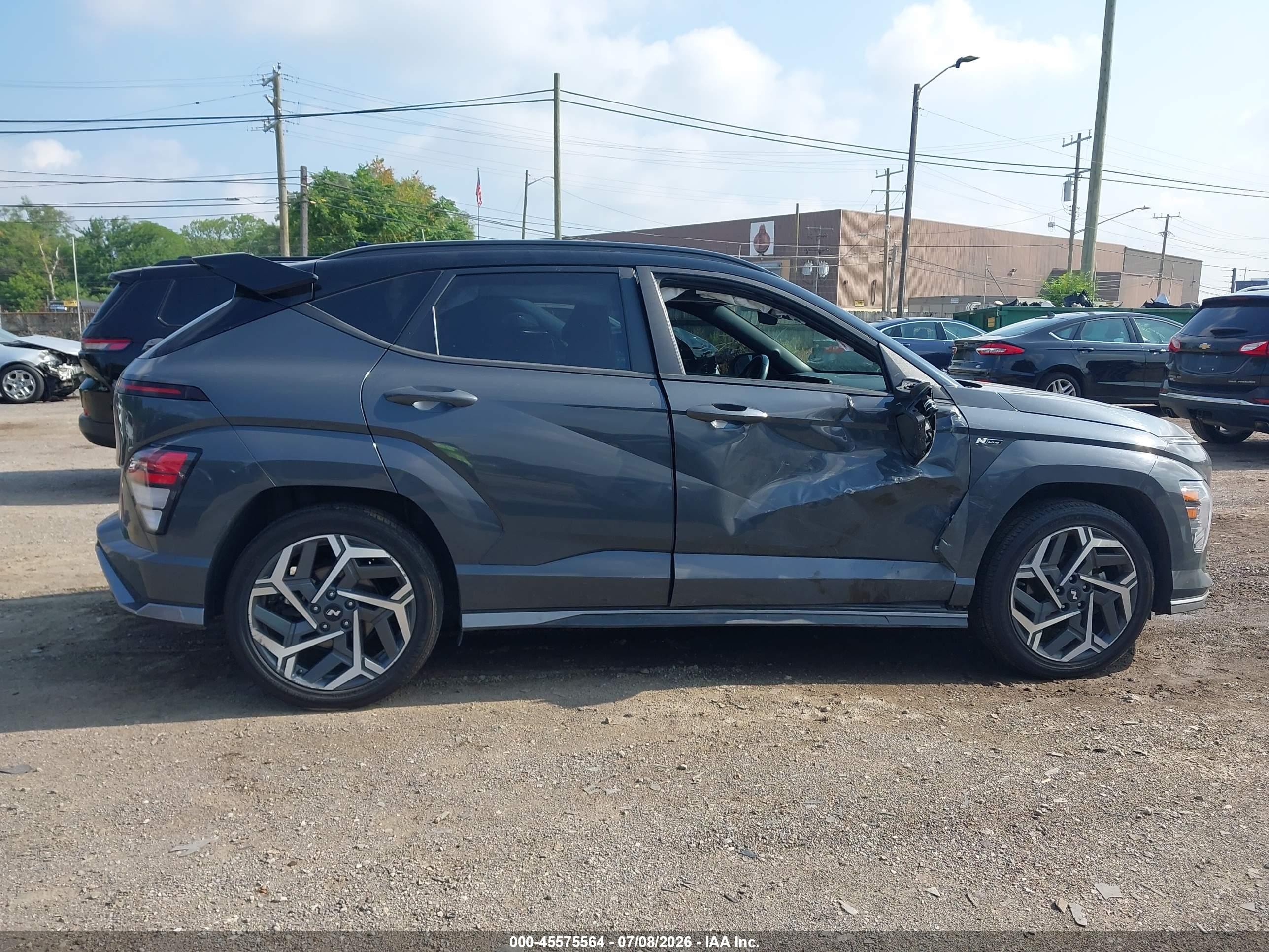 2024 Hyundai Kona N Line Gray vin: KM8HA3A39RU083097
