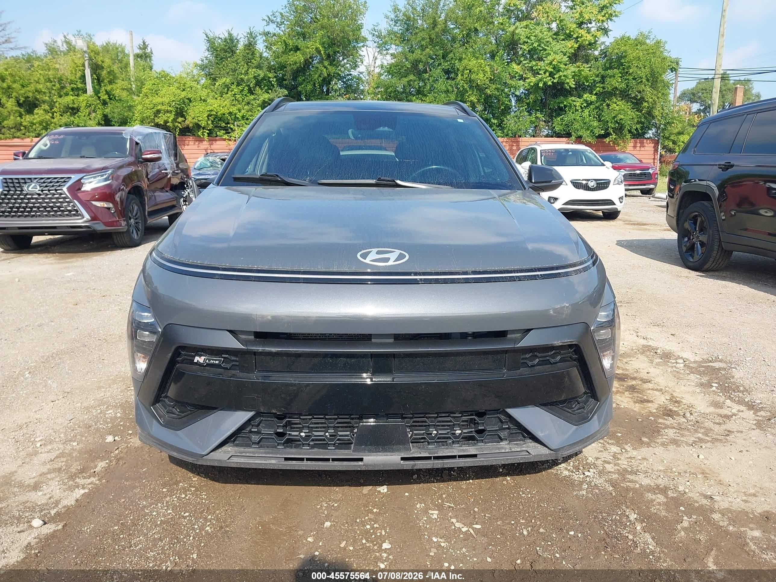 2024 Hyundai Kona N Line Gray vin: KM8HA3A39RU083097