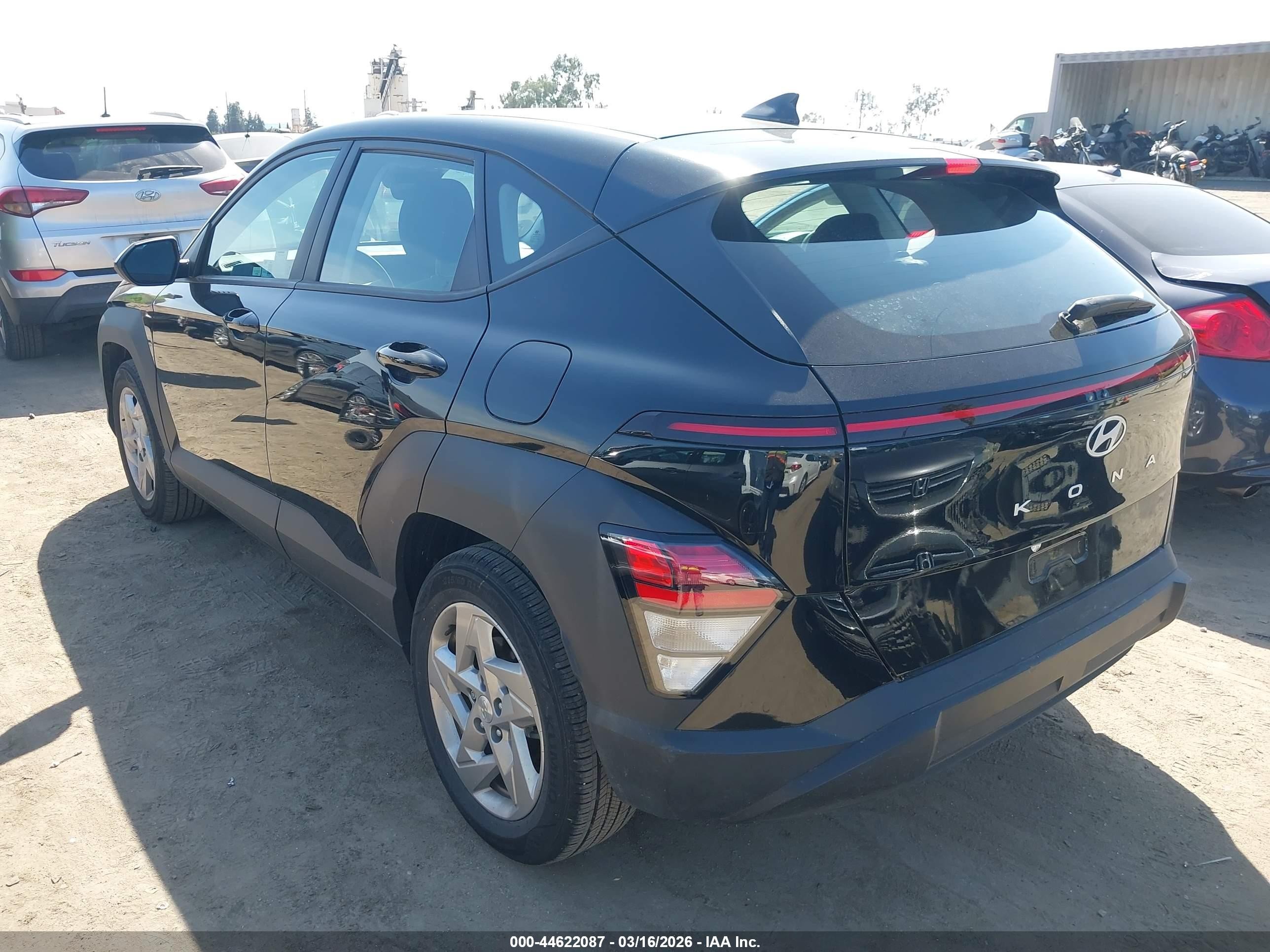 2024 Hyundai Kona Se Черный vin: KM8HA3AB3RU097651