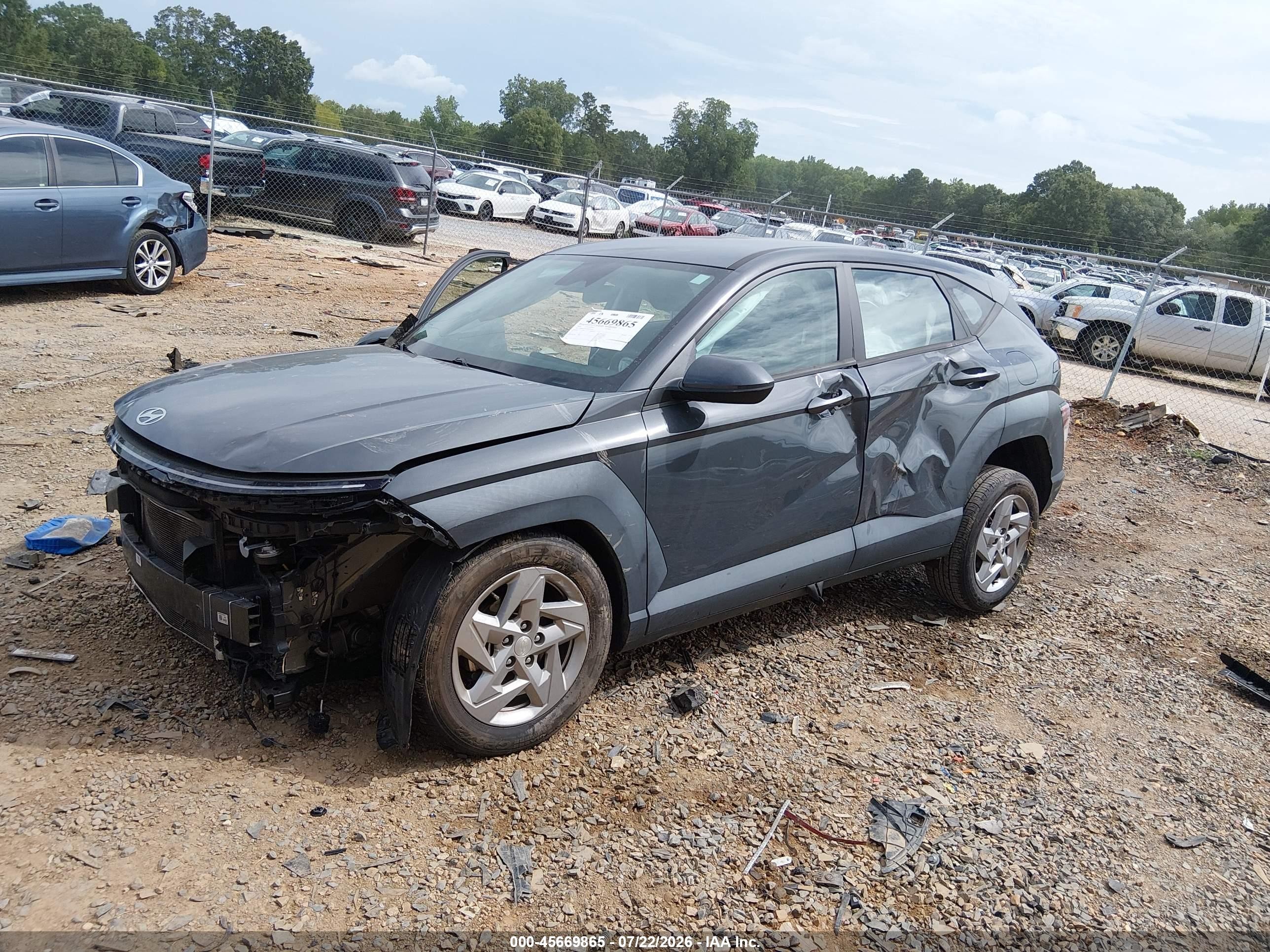 2024 Hyundai Kona Se Gray vin: KM8HA3AB7RU036528