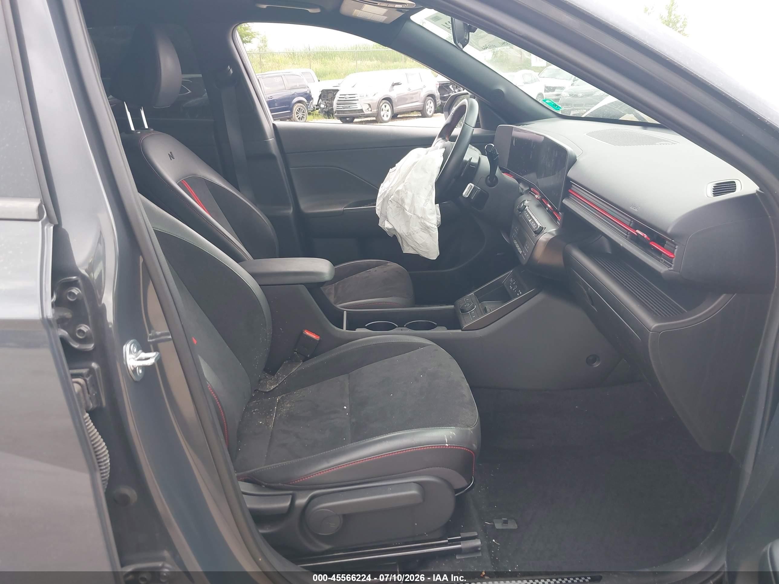 2024 Hyundai Kona N Line Серый vin: KM8HACA35RU069133