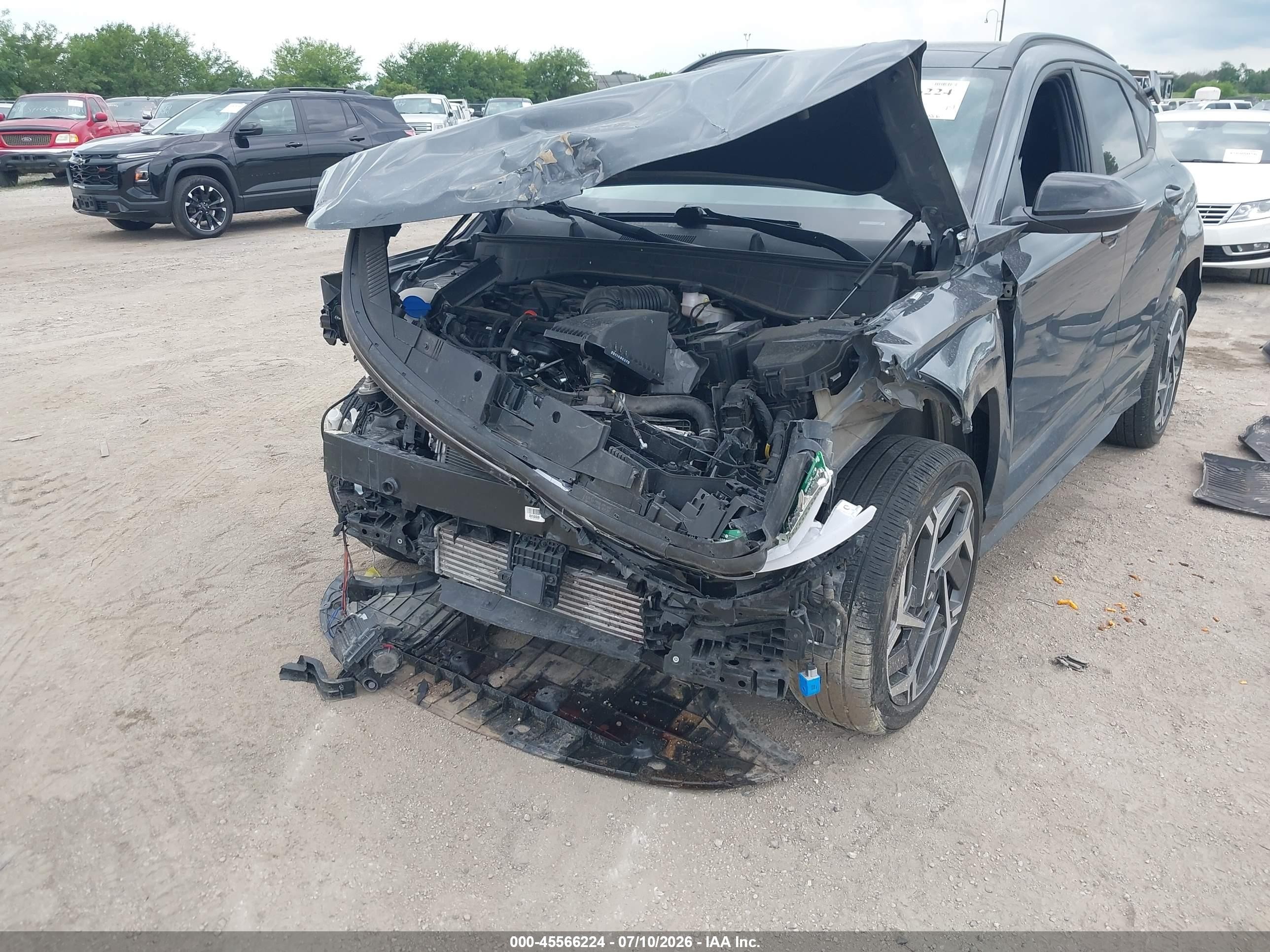 2024 Hyundai Kona N Line Серый vin: KM8HACA35RU069133