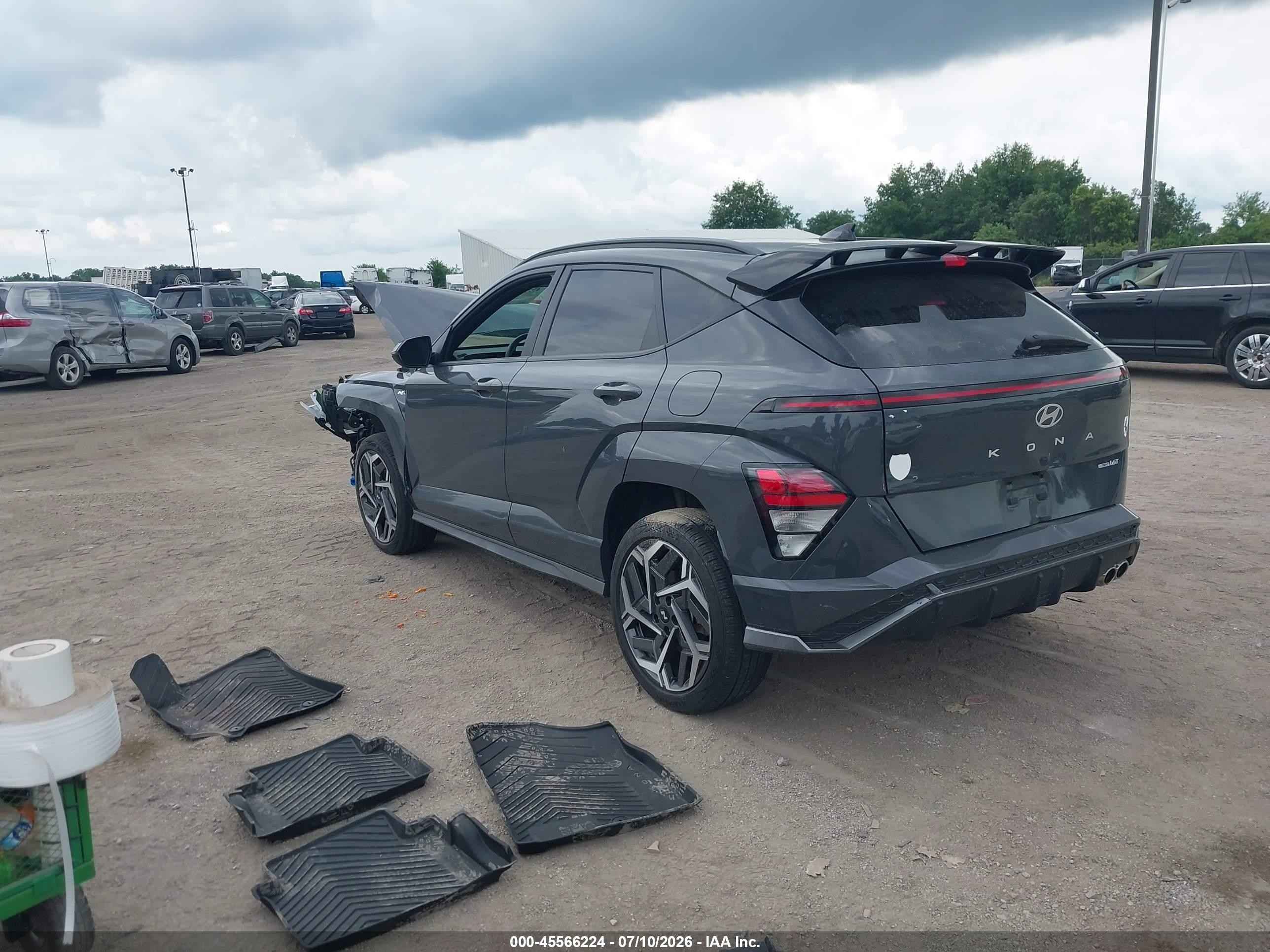 2024 Hyundai Kona N Line Серый vin: KM8HACA35RU069133