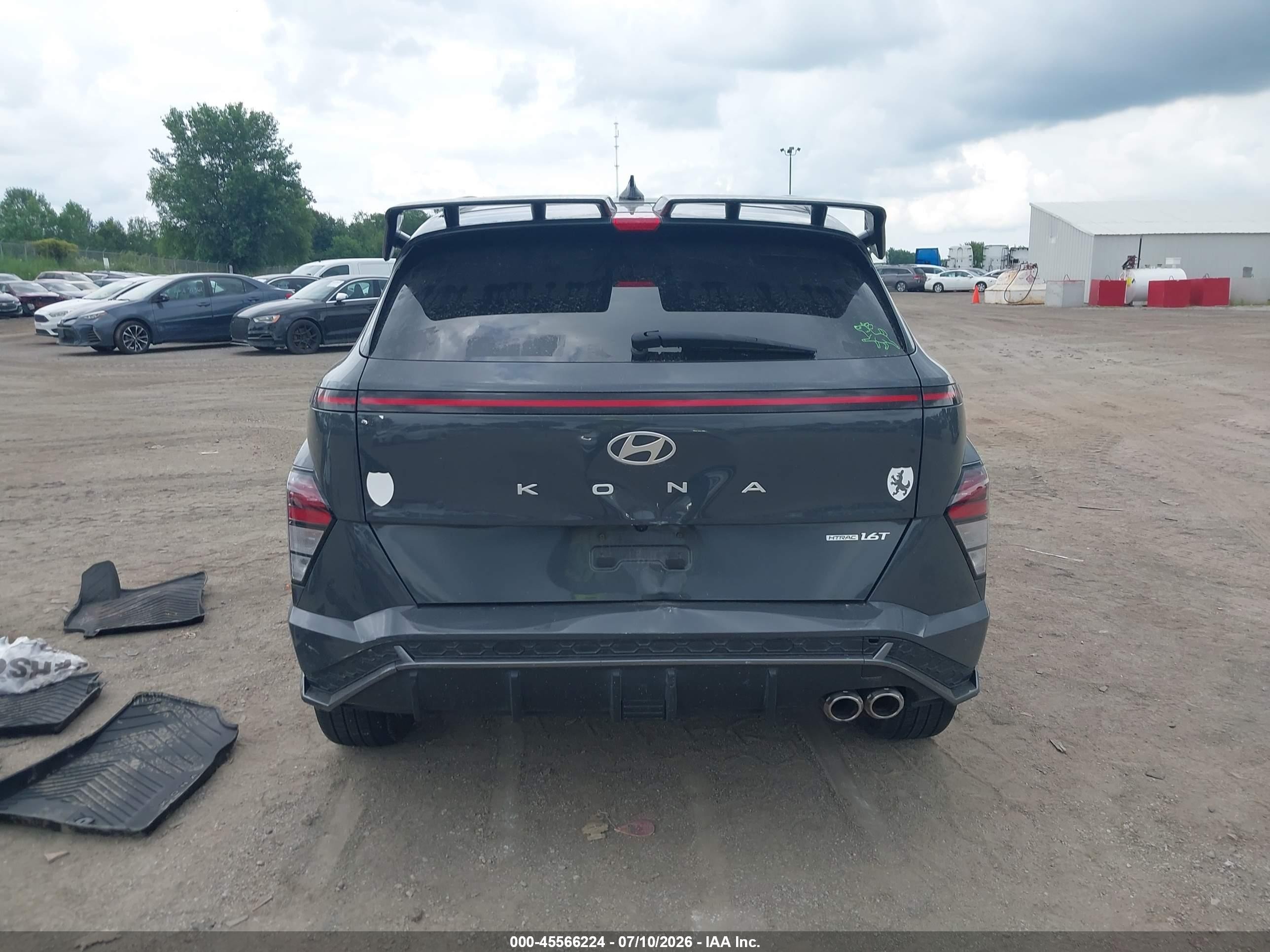 2024 Hyundai Kona N Line Серый vin: KM8HACA35RU069133