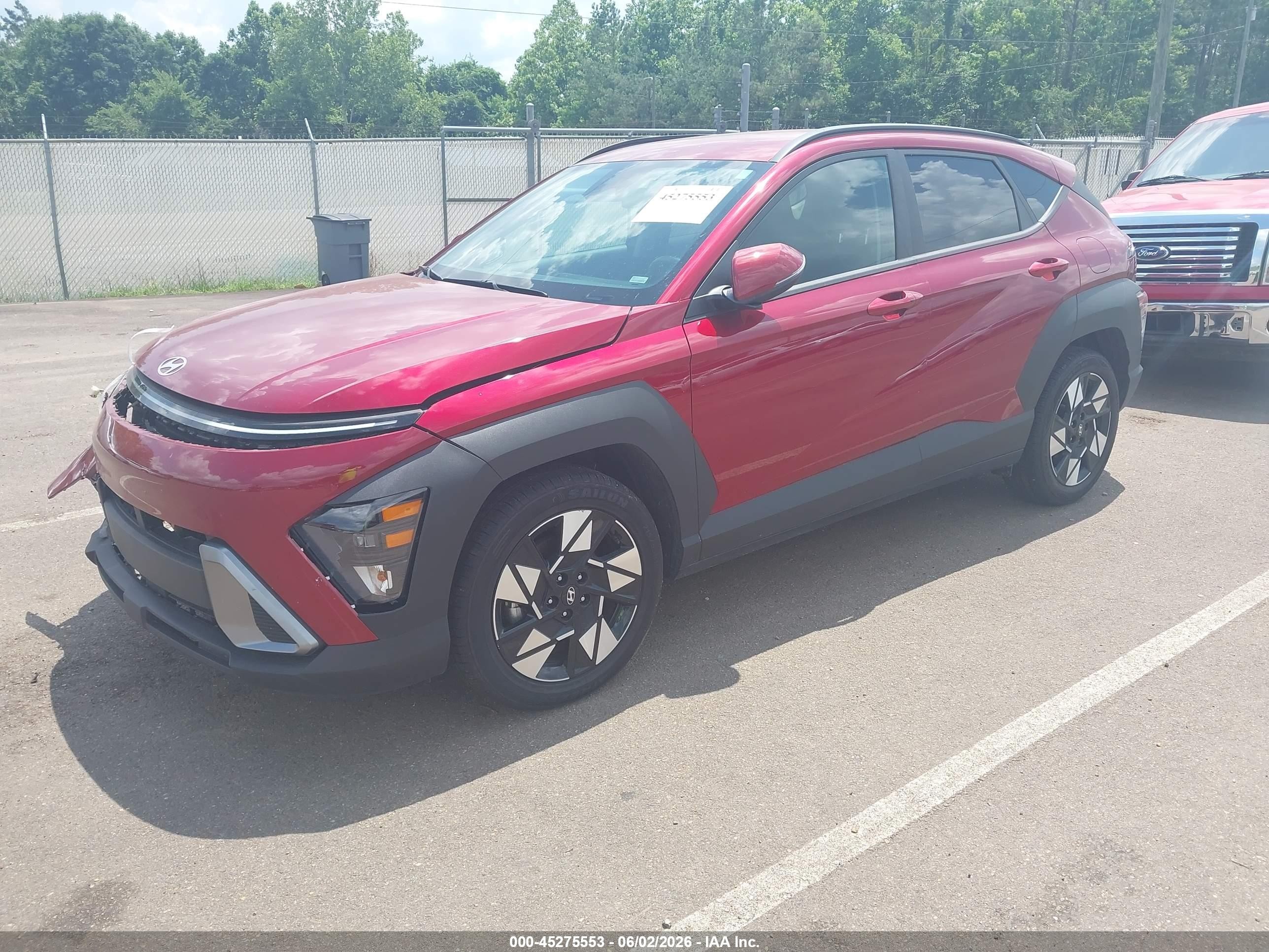 2025 Hyundai Kona Sel Burgundy vin: KM8HB3AB2SU205051