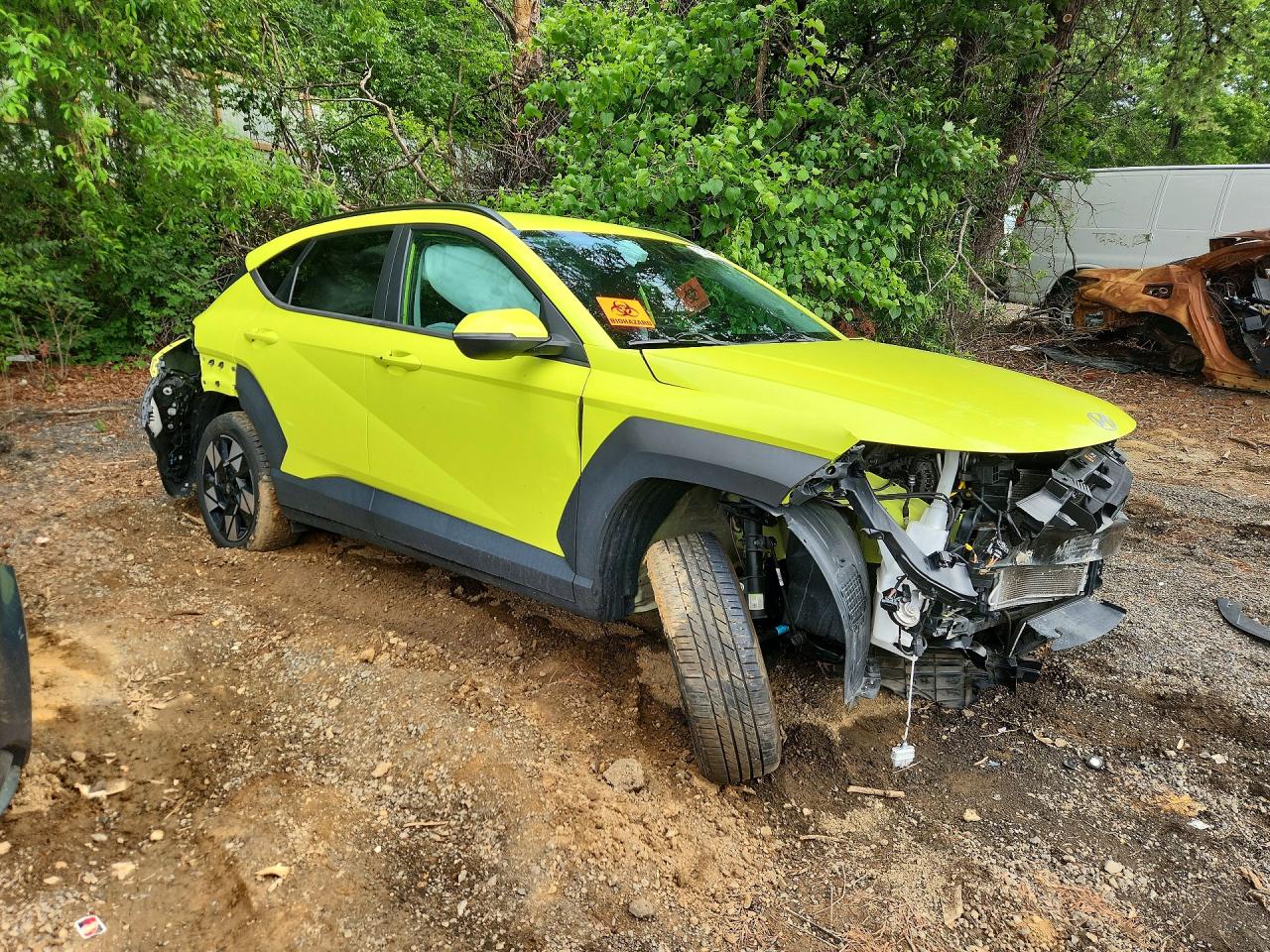 2024 Hyundai Kona Yellow vin: KM8HBCAB1RU159853