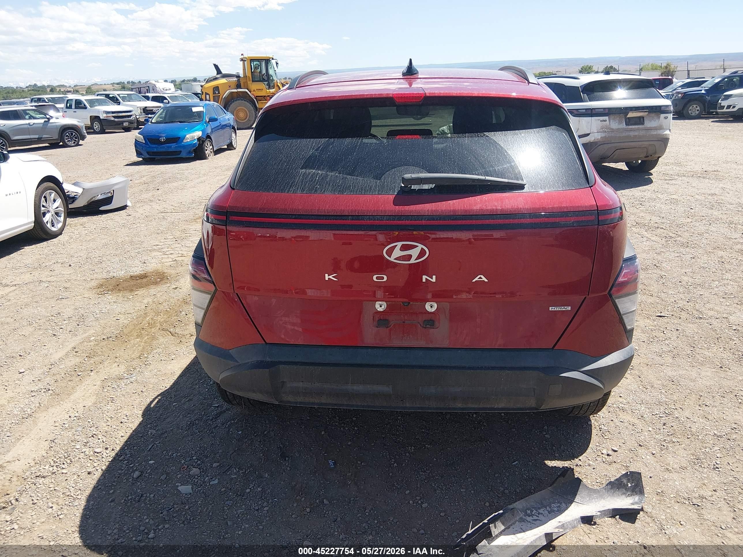 2025 Hyundai Kona Sel Красный vin: KM8HBCAB7SU288606