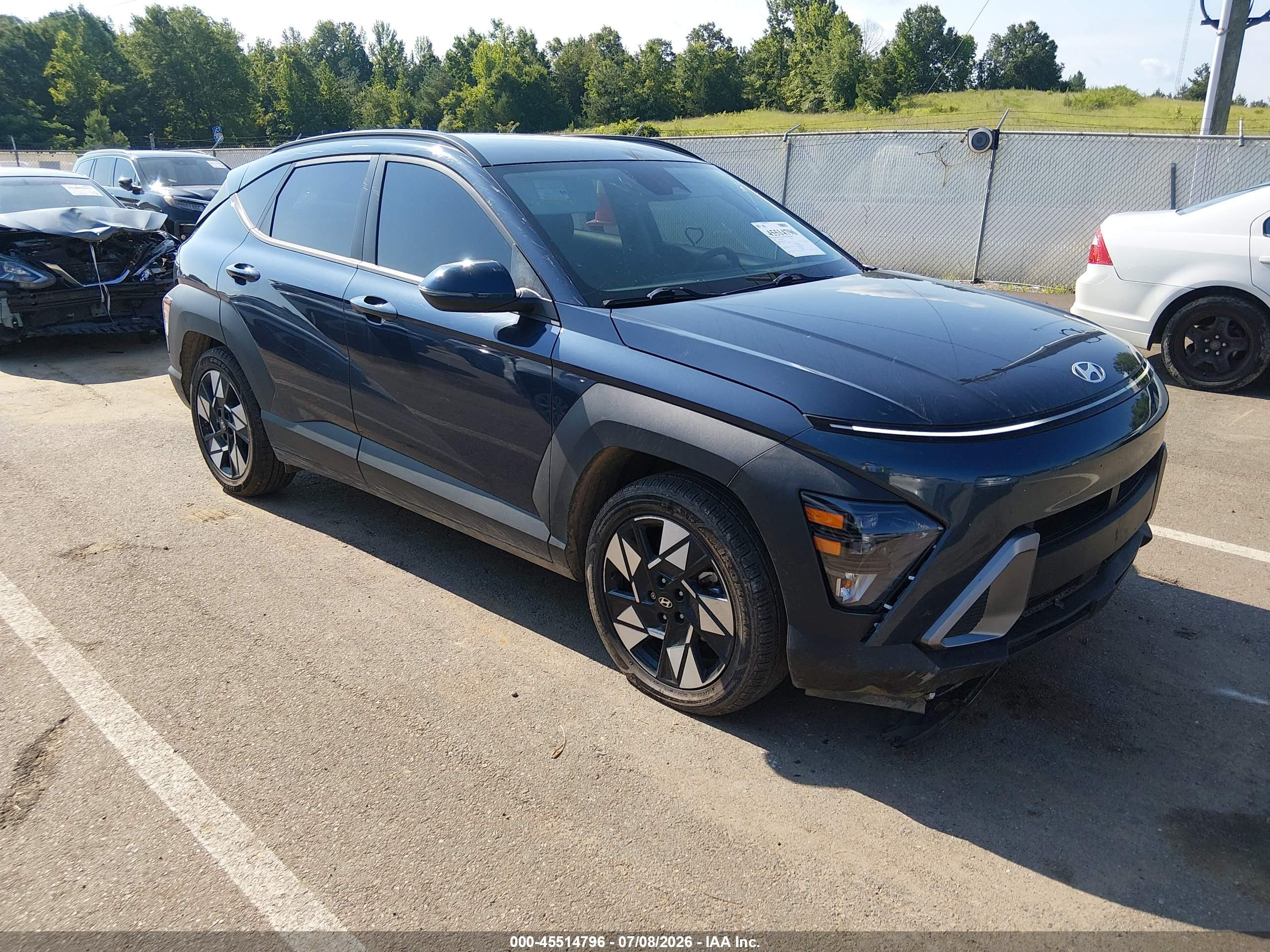 2024 Hyundai Kona Sel Серый vin: KM8HC3AB4RU105556