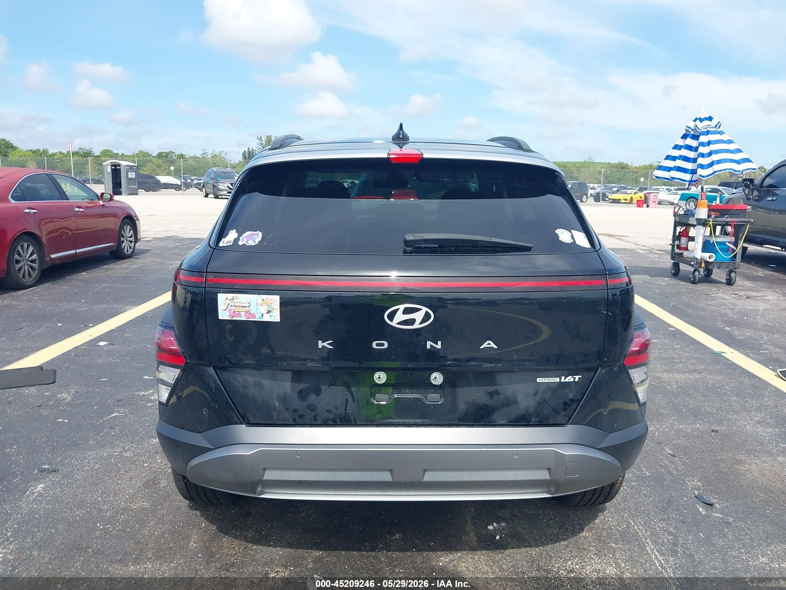 2024 Hyundai Kona Limited Black vin: KM8HECA33RU171986