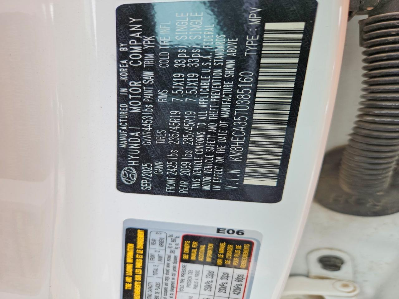 2026 Hyundai Kona Limited White vin: KM8HECA35TU385160