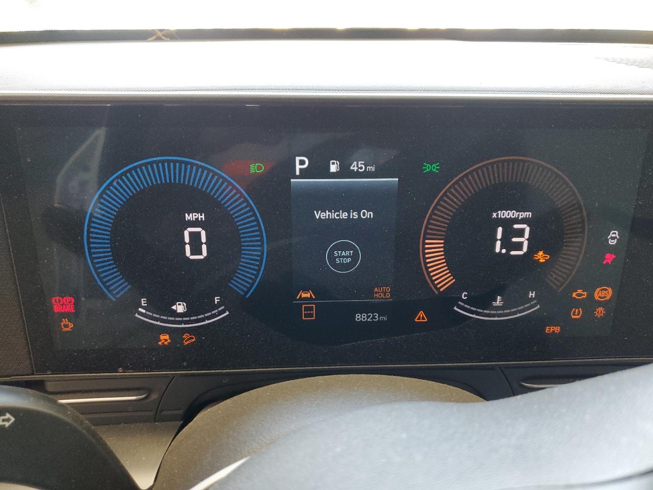 2026 Hyundai Kona Sel Sport Белый vin: KM8HF3AB8TU358054 Damage: Warning Light - Engine, On, Unacceptable
