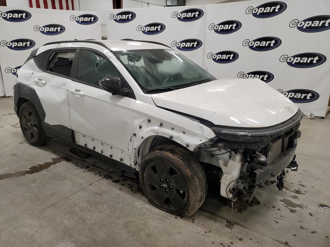 2026 Hyundai Kona Sel Sport Белый vin: KM8HF3AB8TU358054 Damage: Right Qtr Panel, Severe Damage, Replacement Required