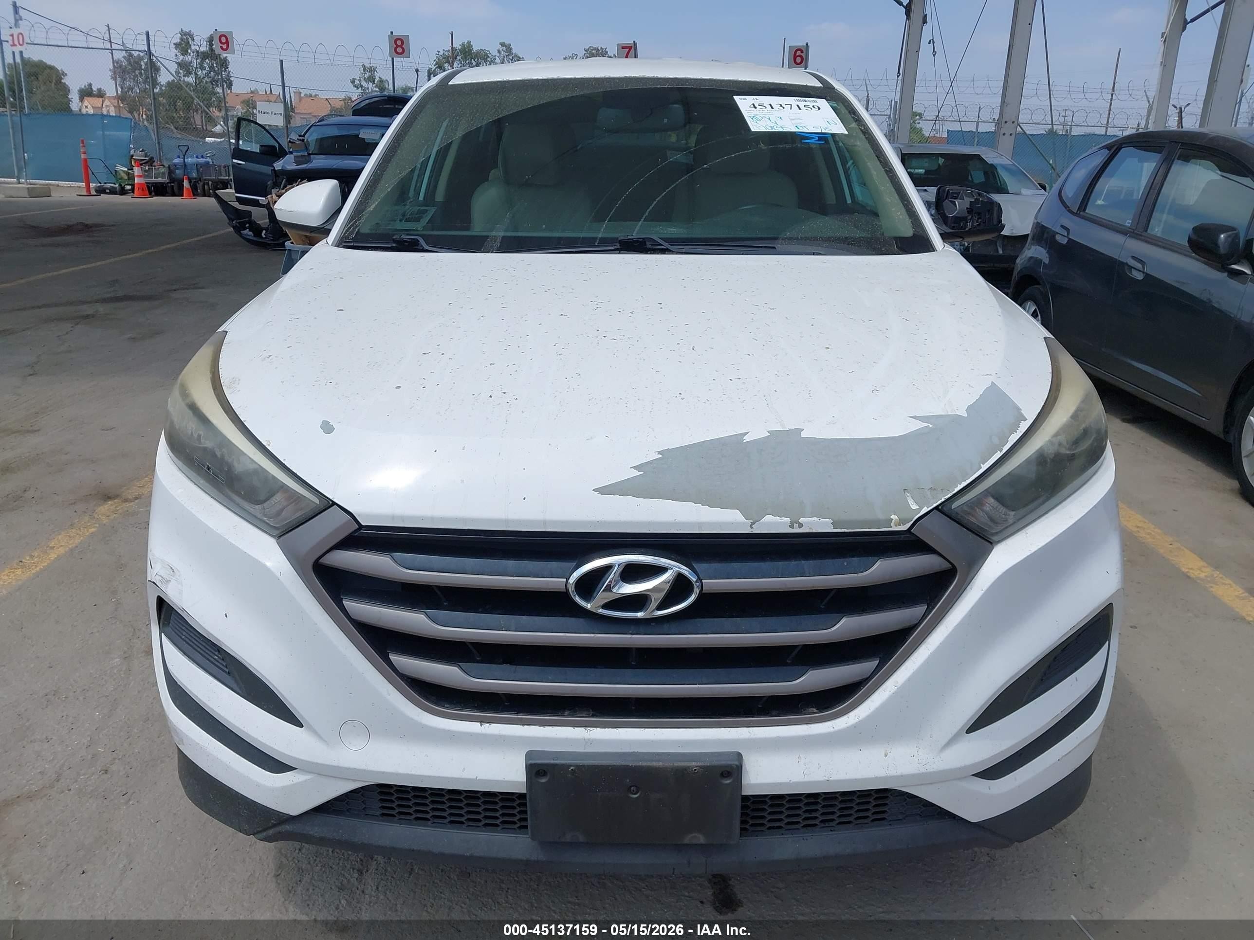 2016 Hyundai Tucson Se White vin: KM8J23A40GU248006