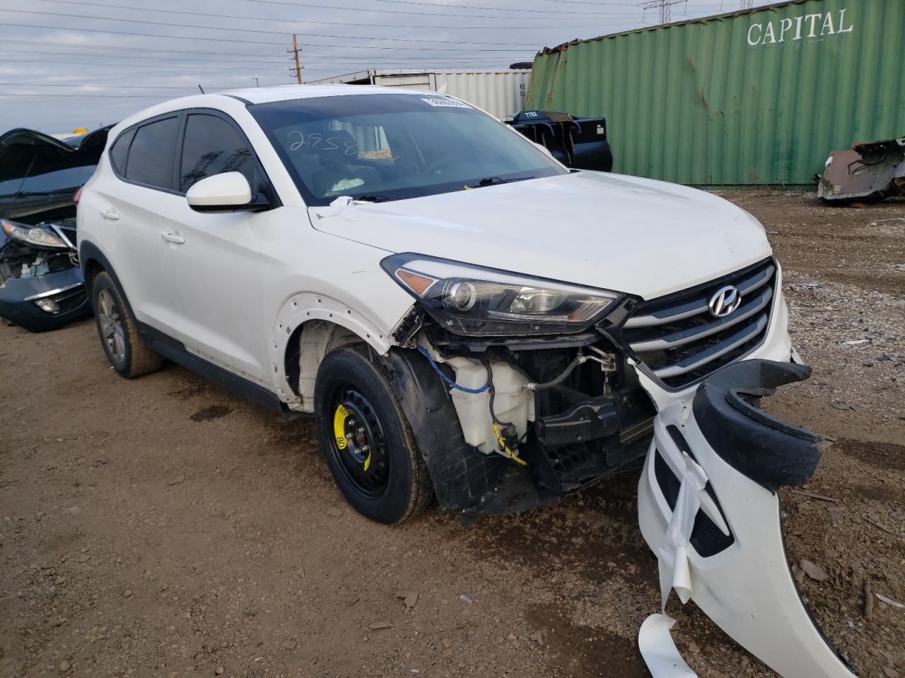 2018 Hyundai Tucson Se White vin: KM8J23A40JU659817