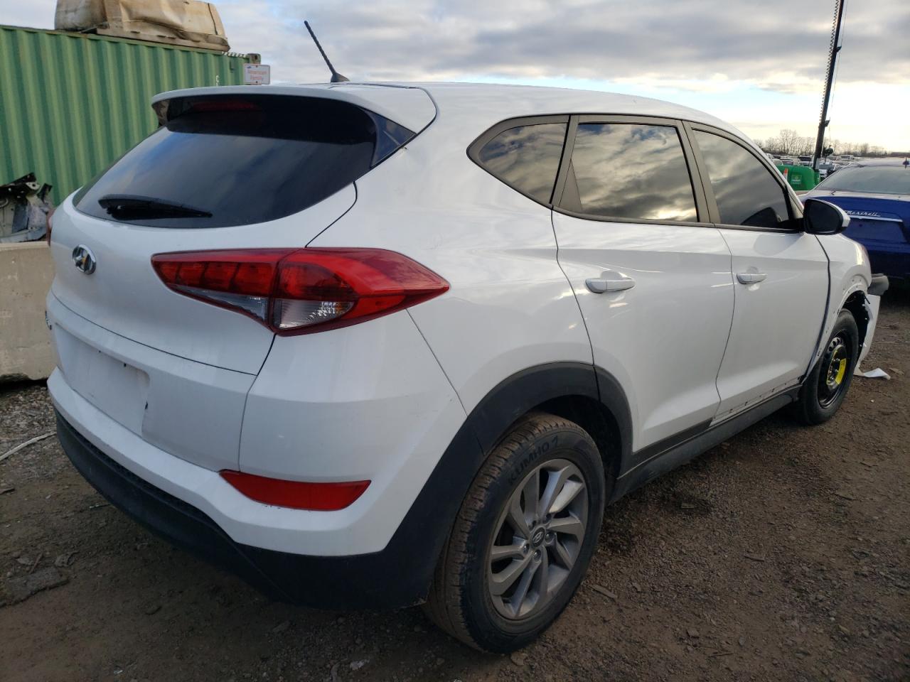 2018 Hyundai Tucson Se White vin: KM8J23A40JU659817