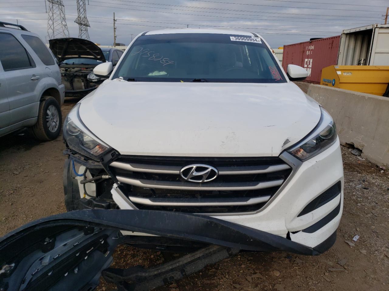 2018 Hyundai Tucson Se White vin: KM8J23A40JU659817